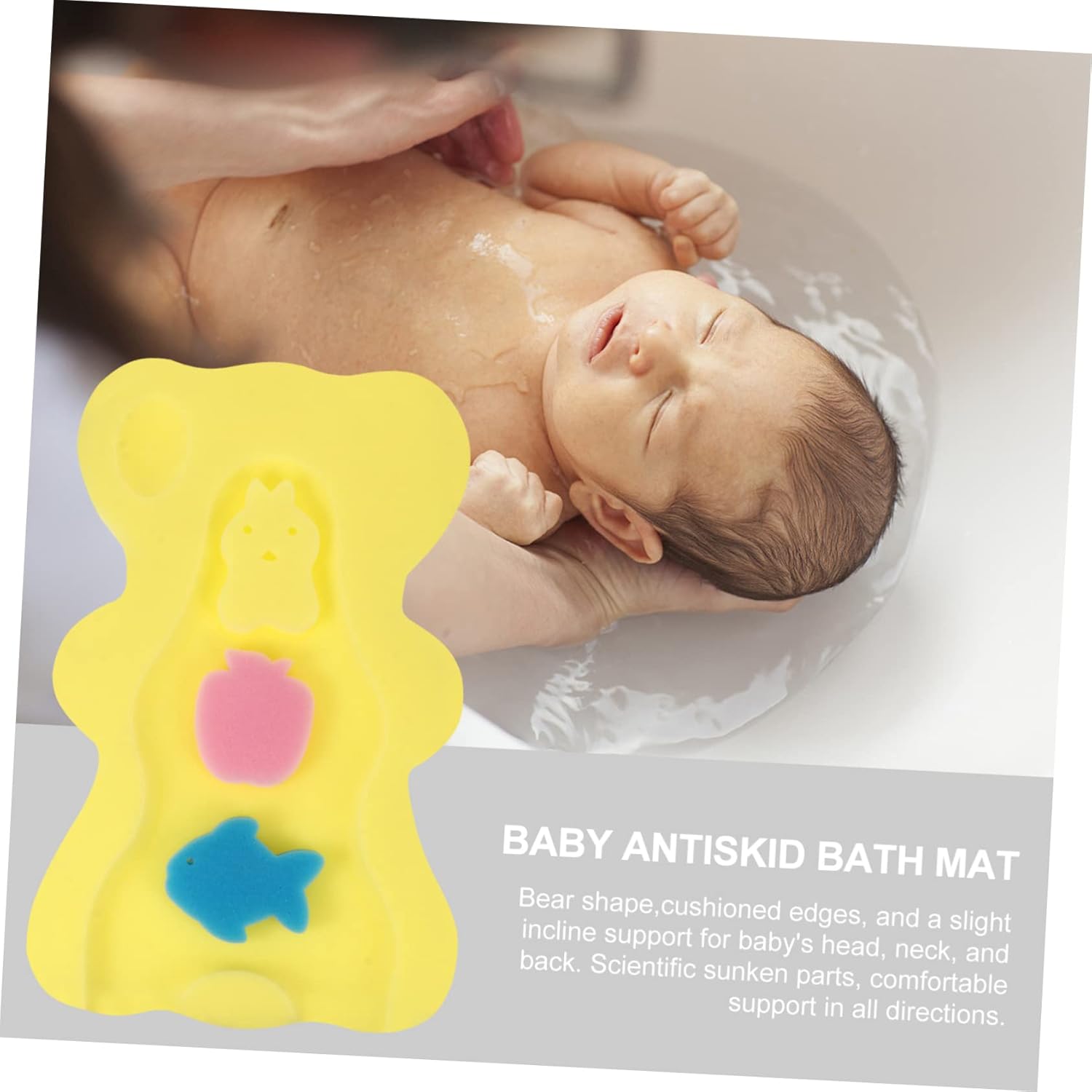 BESPORTBLE Soft Skid-Proof Bathtub Cushion