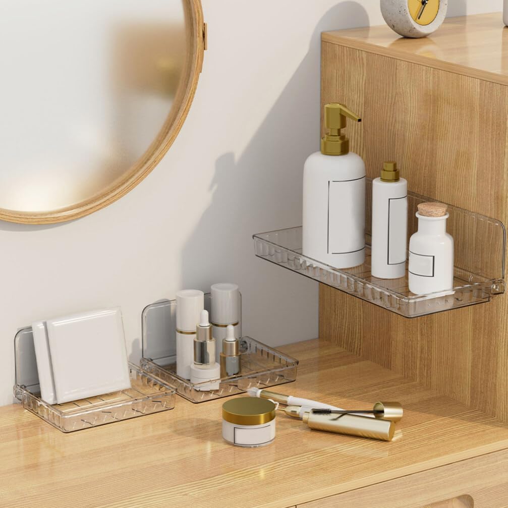 Alipis 2pcs Floating Shower Shelves Organizer