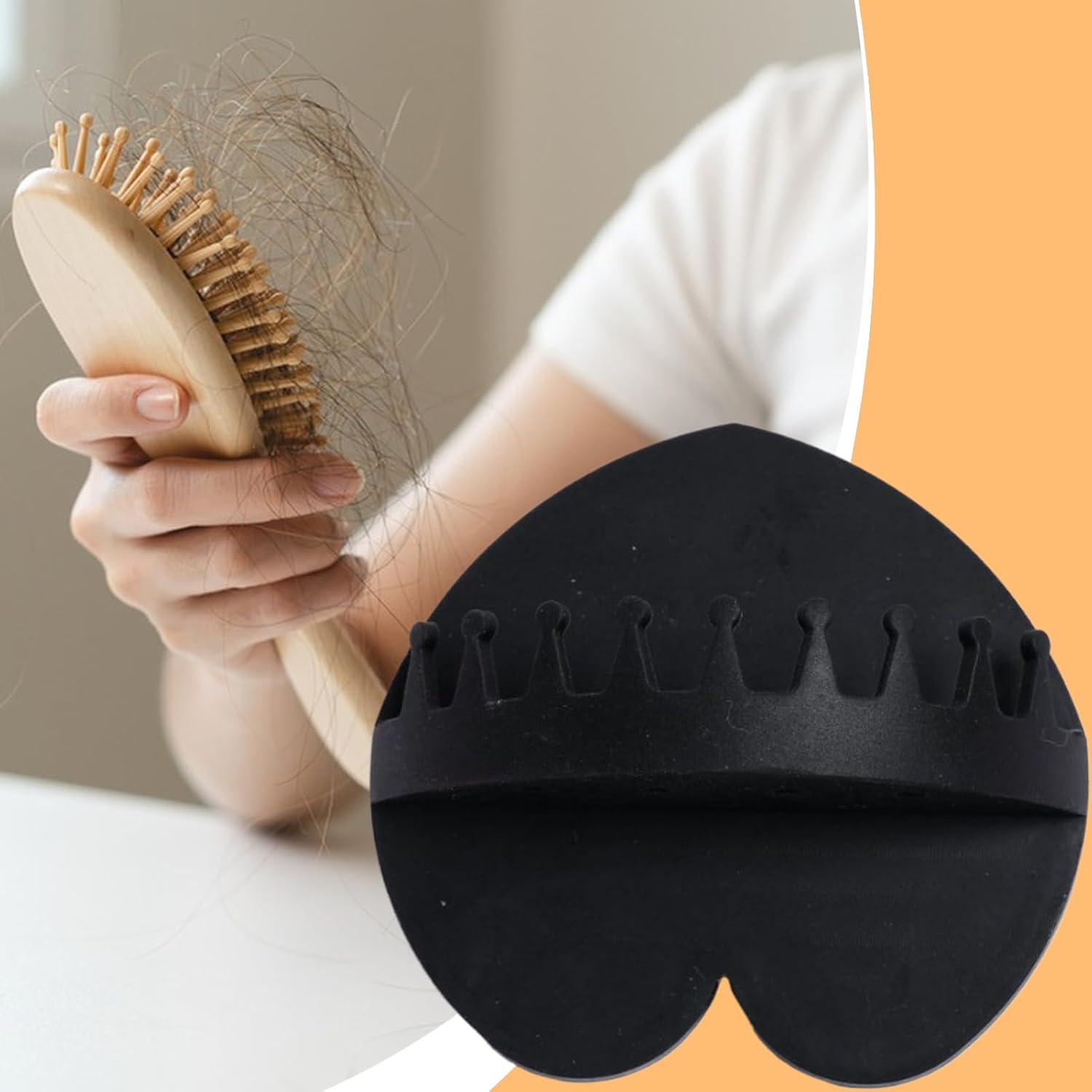 Silicone Bathtub Hair Catcher with Suction Cup