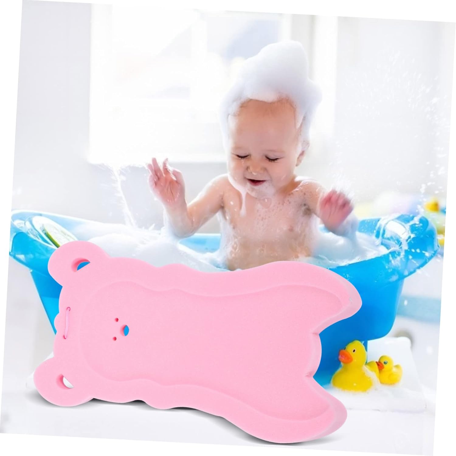 KONTONTY Comfortable Non-Slip Bathtub Mat with Cartoon Design