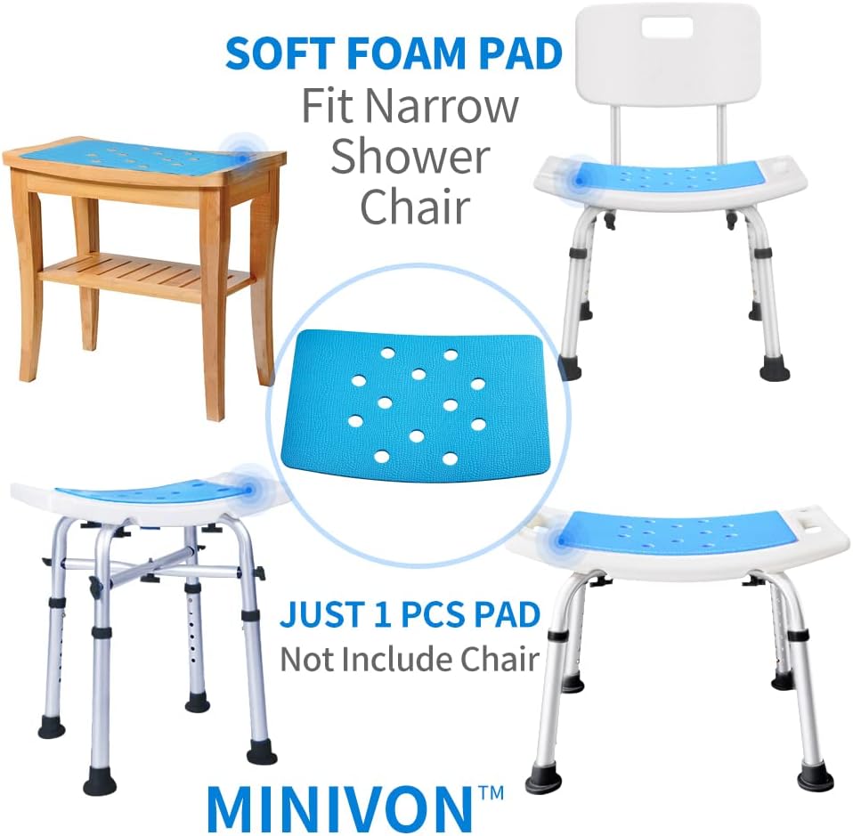 Non Slip Mat for Shower Stool with Adhesive Backing