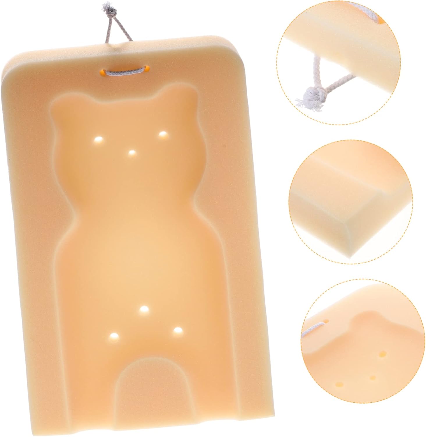 BESTYASH 1Pc Non-Slip Bath Sponge Mat for Comfortable Bathing