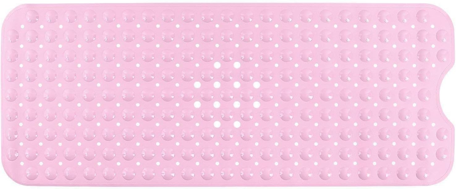 SOUGAO Extra Long Non-Slip Bath Mat with Suction Cups