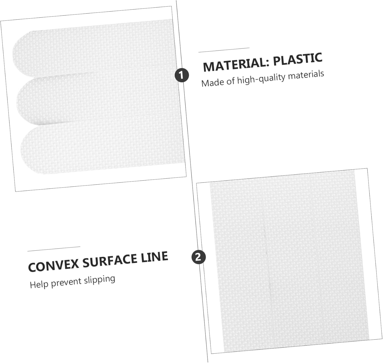 Cabilock 12pcs Anti-Slip Bath Treads Stickers