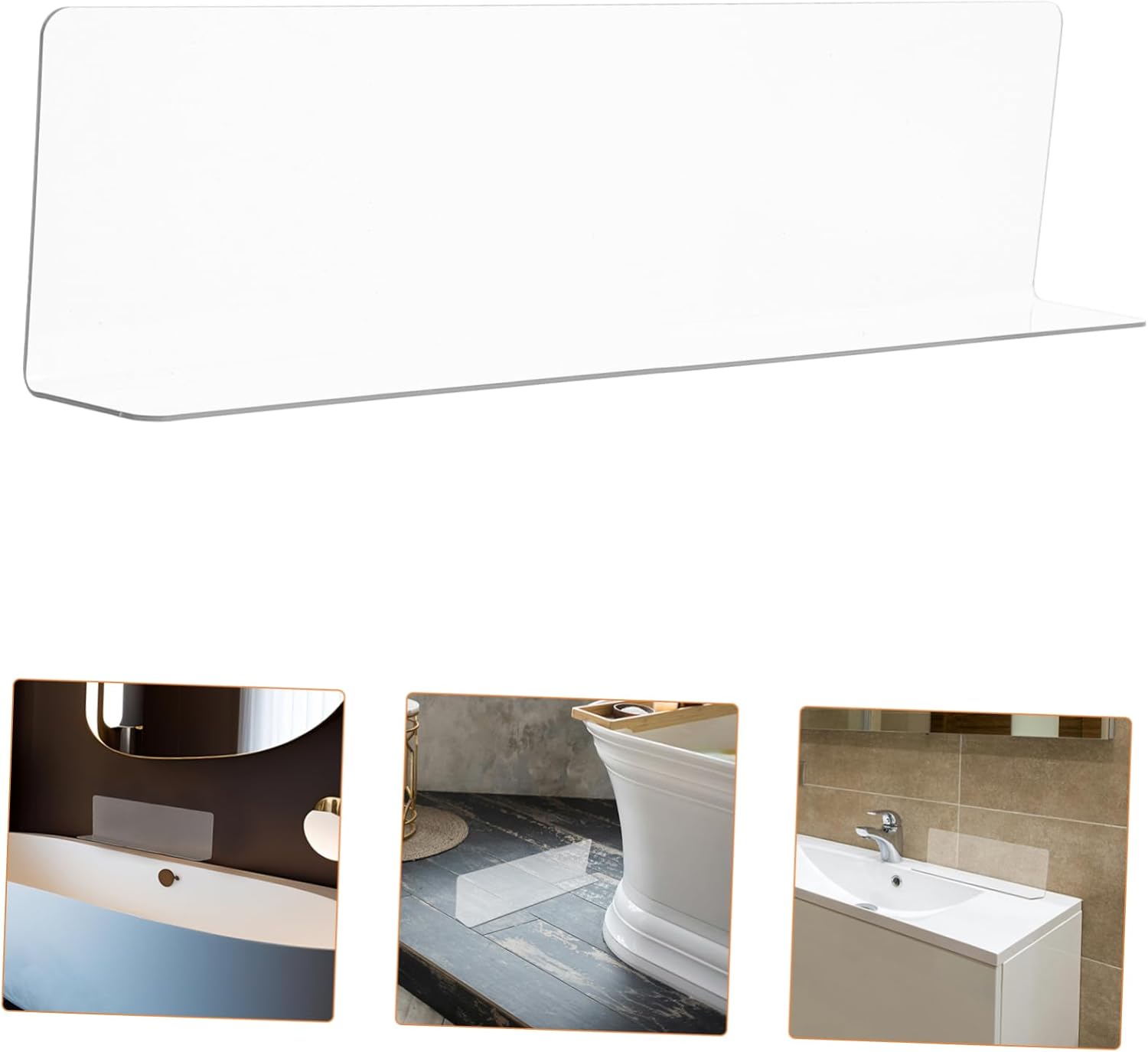 GLEAVI Shower Corner Water Splash Guard