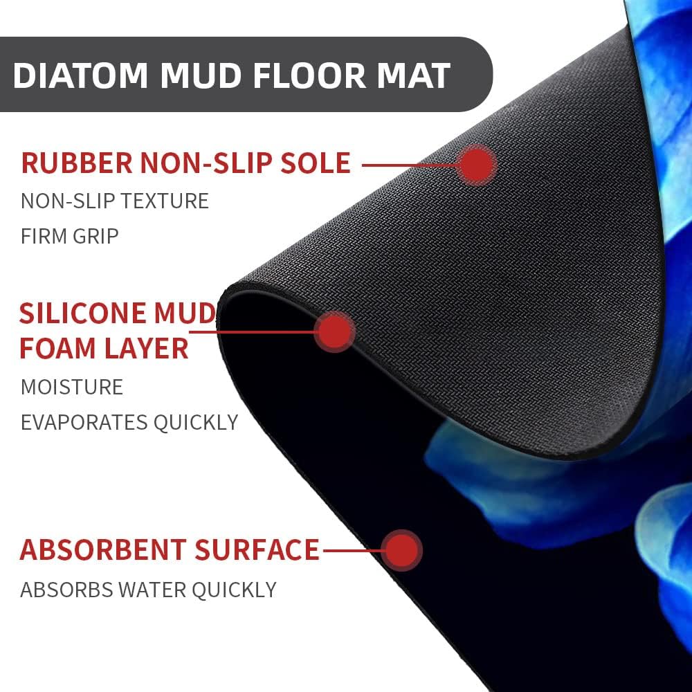 IMAYONDIA Diatomaceous Earth Bath Mat 40x60cm