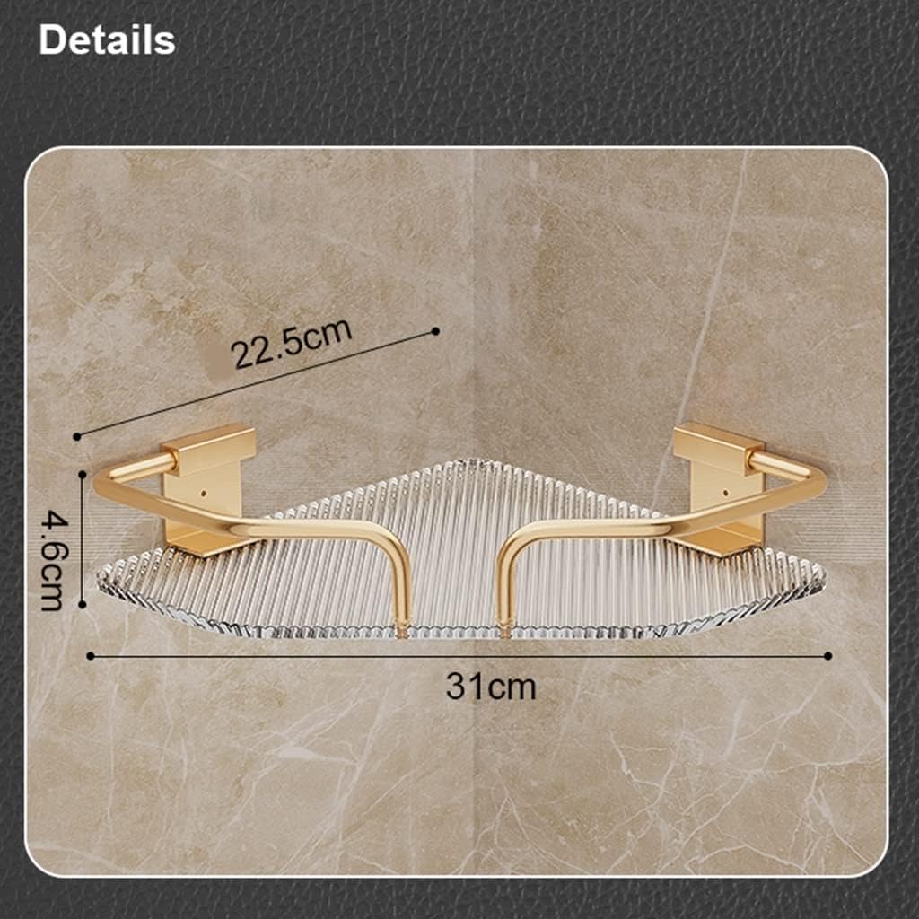 ANNBKA Gold Single Layer Shower Caddy Organizer