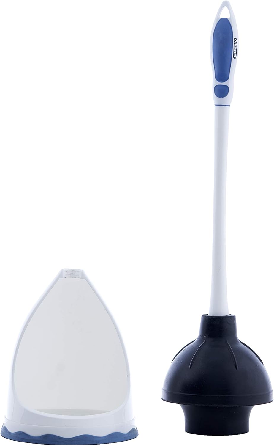Superio Toilet Brush with Flange Plunger Set