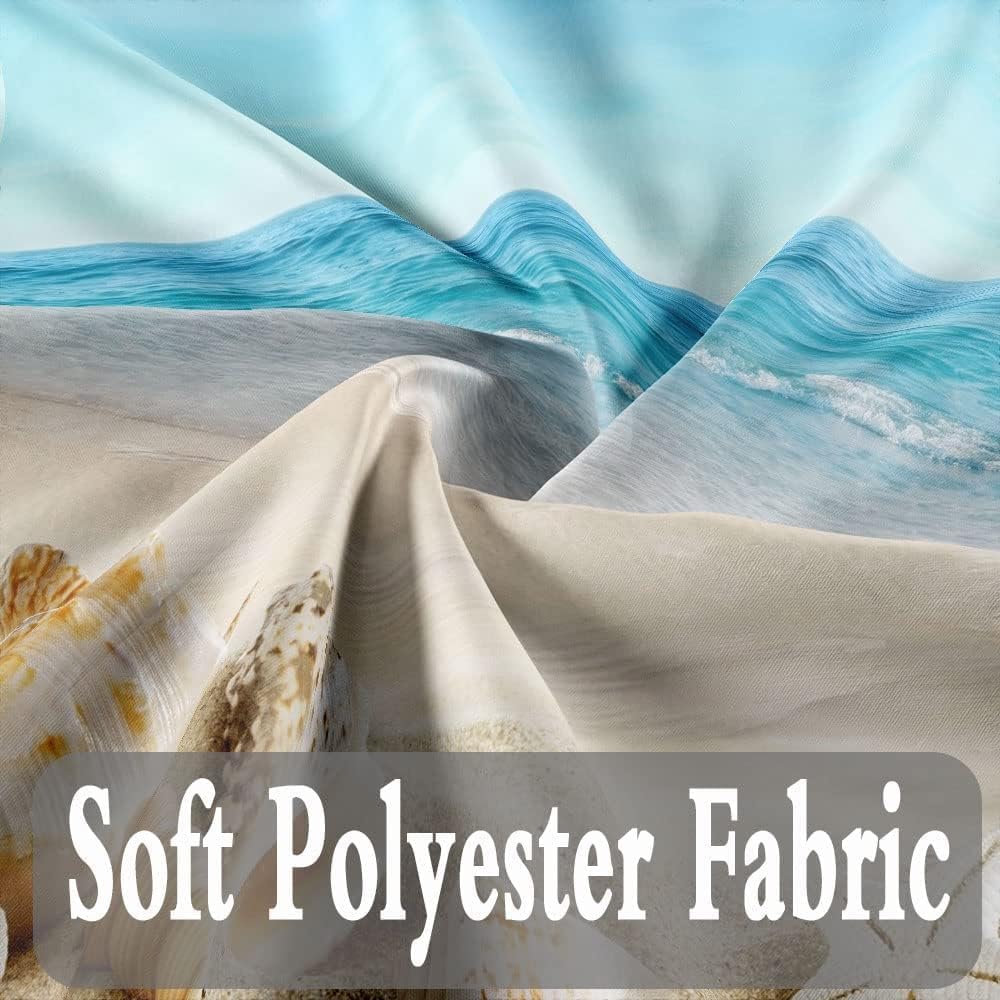 JAWO Beach Shower Curtain 48x72 Inches 1