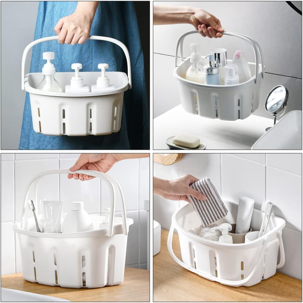 STOBAZA Portable Shower Storage Basket Organizer