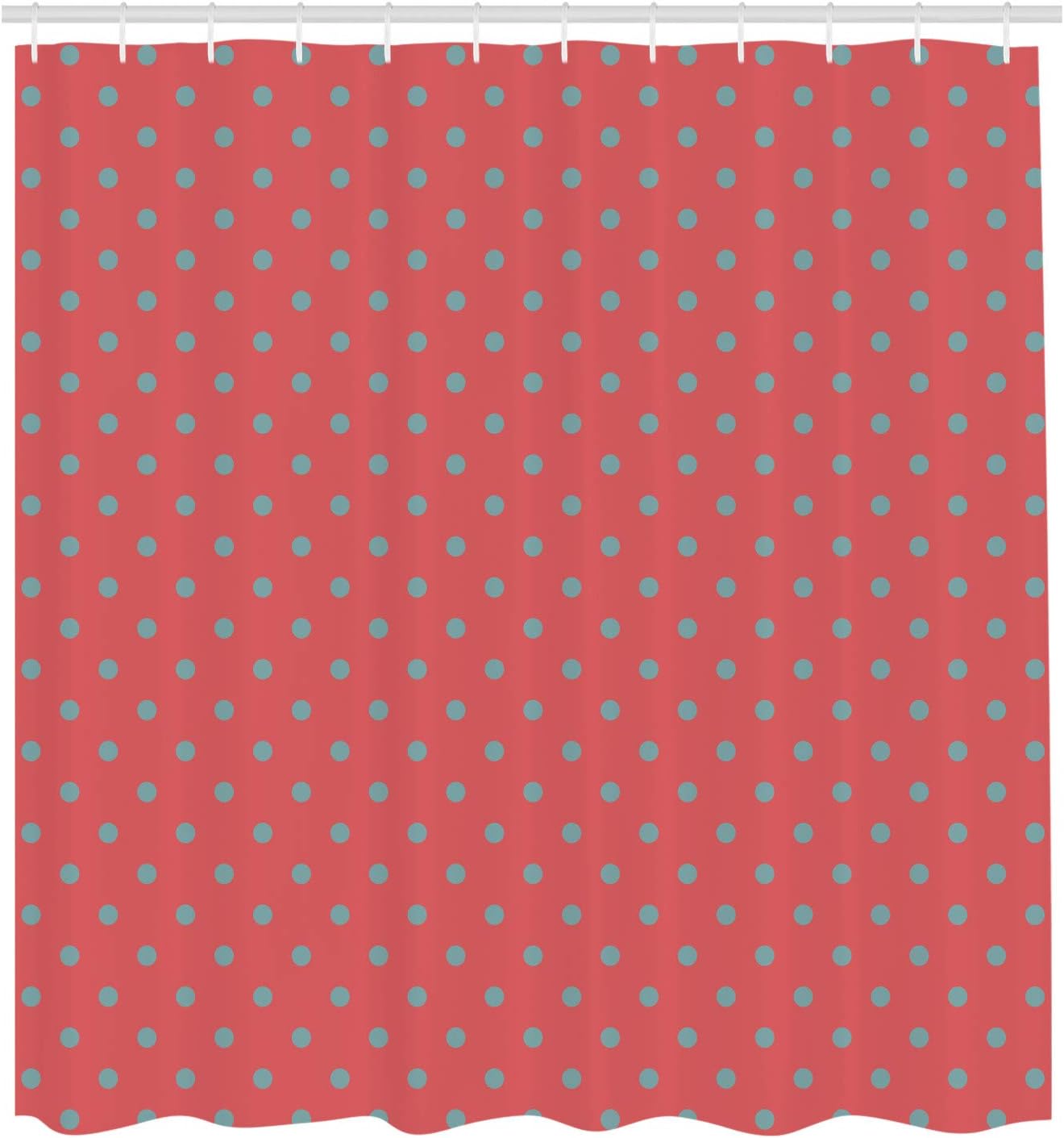Ambesonne Abstract Shower Curtain Set Dark Pink and Sky Blue