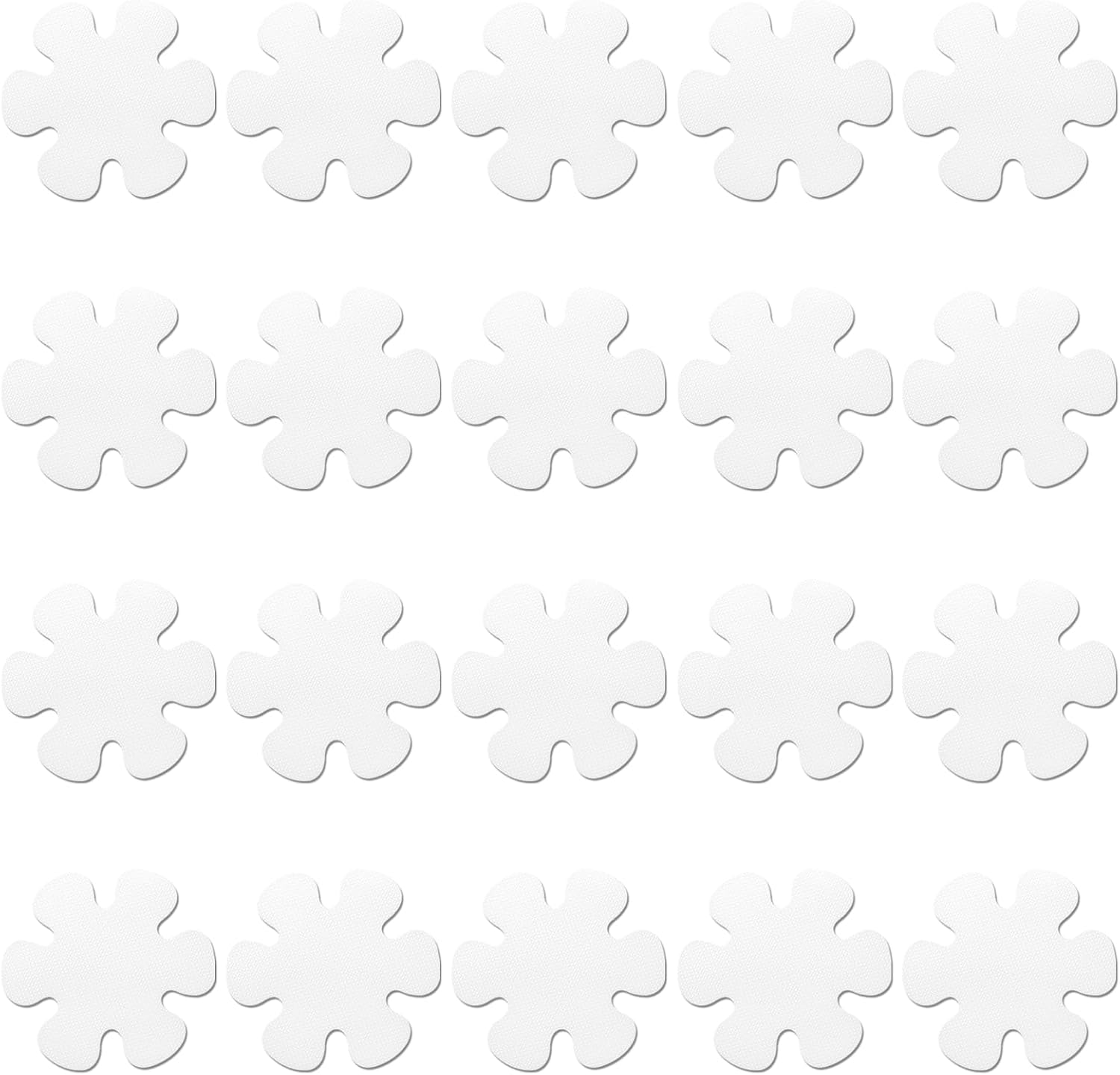 Zoolinn 20PCS Flower-Shaped Non-Slip Bathtub Stickers