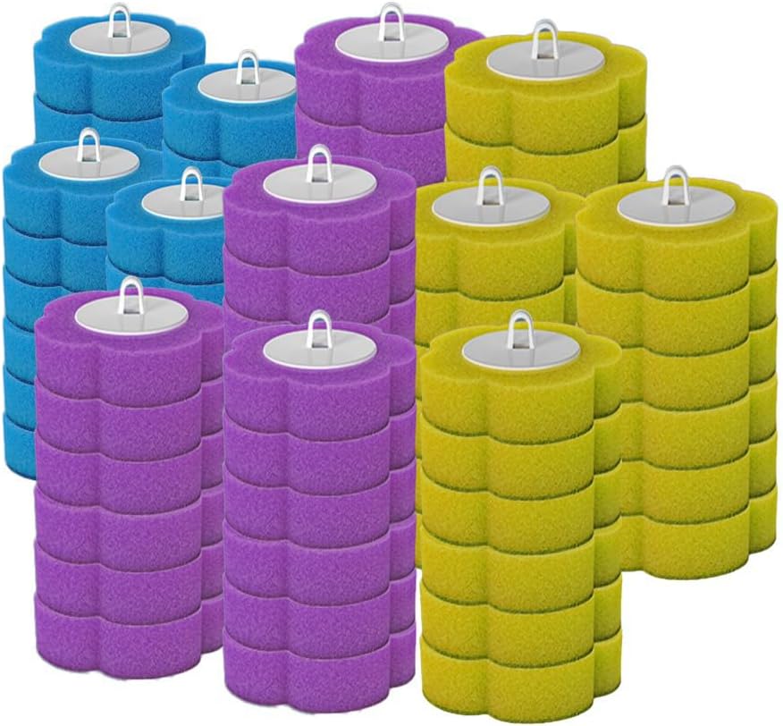 KIRIKIT Toilet Brush Kit with 48 Refills and Holder