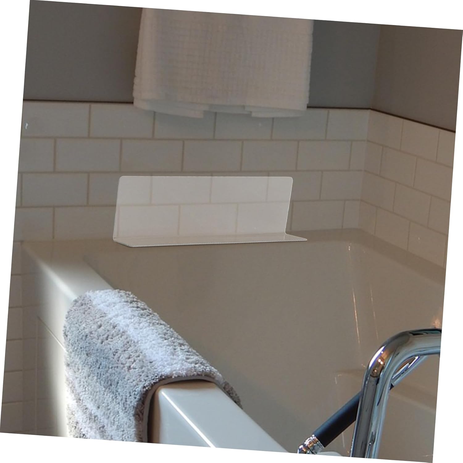 Alipis Bathtub Corner Water Barrier for Showers and Baths