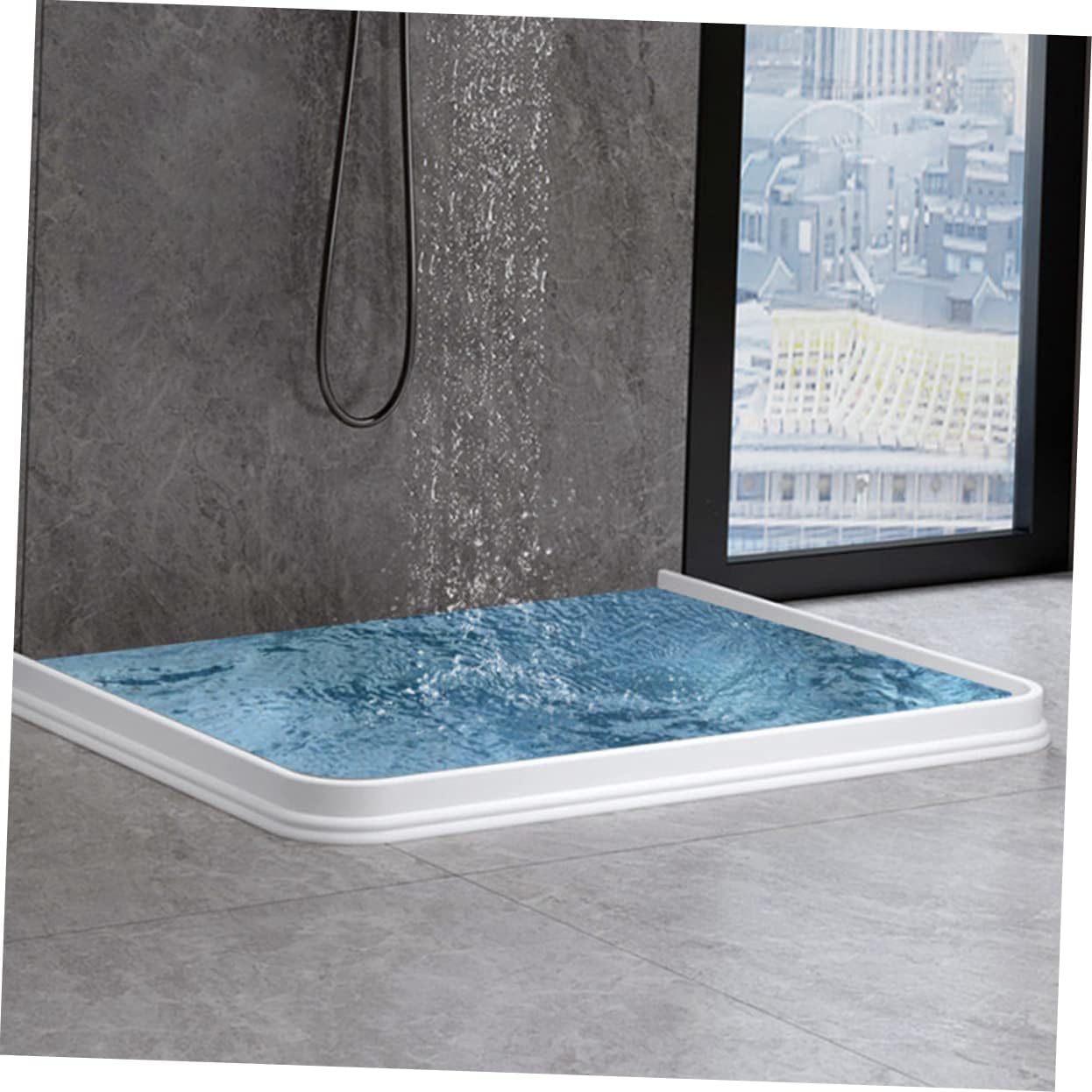 STOBOK Bendable Water Baffle Strip for Bathroom Wet Dry Separation