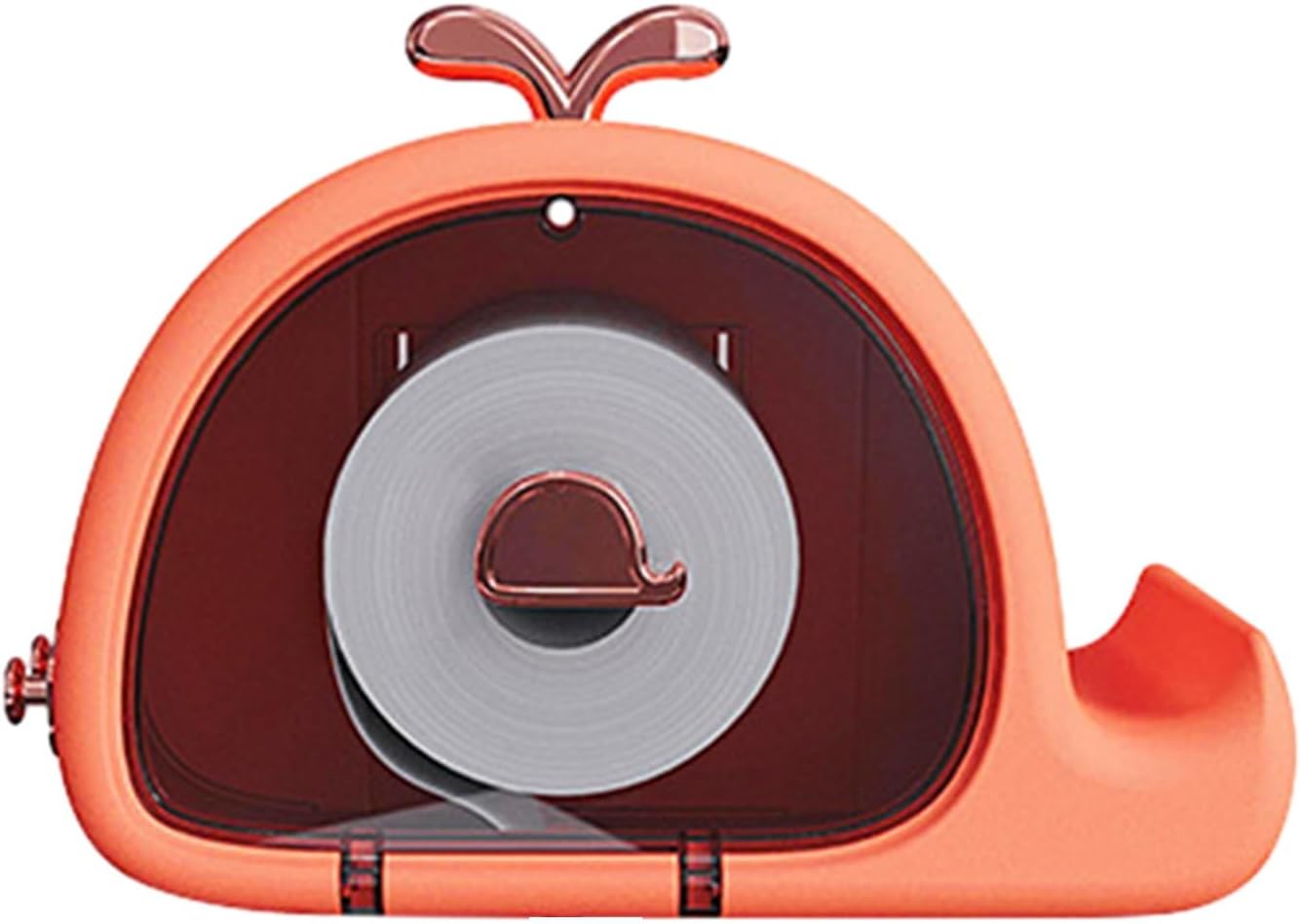 Hesitroad Orange Toilet Paper Holder Storage Box Wall Mounted Organizer