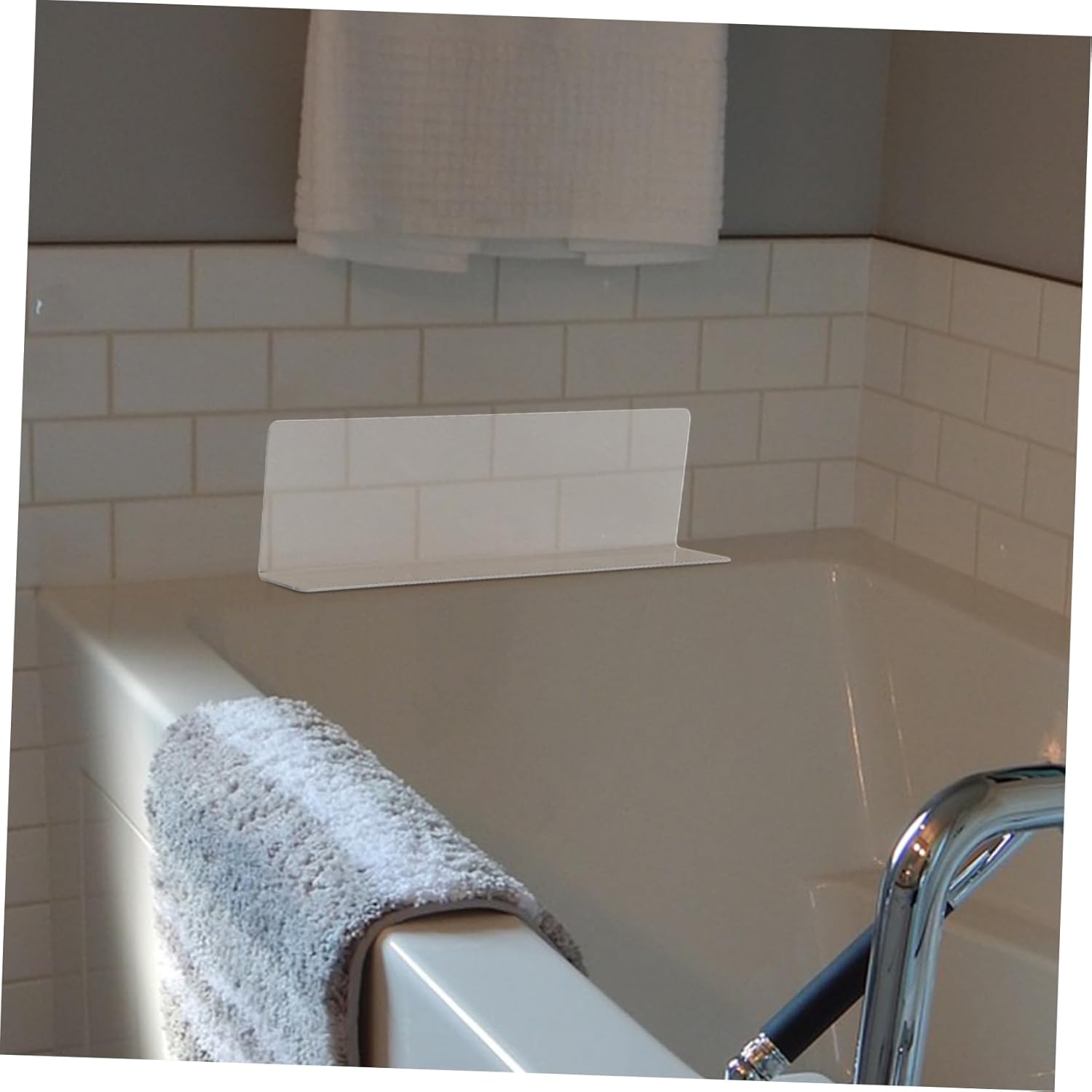 MUCKLILY Bathtub Water Barrier for Shower Corner Sink