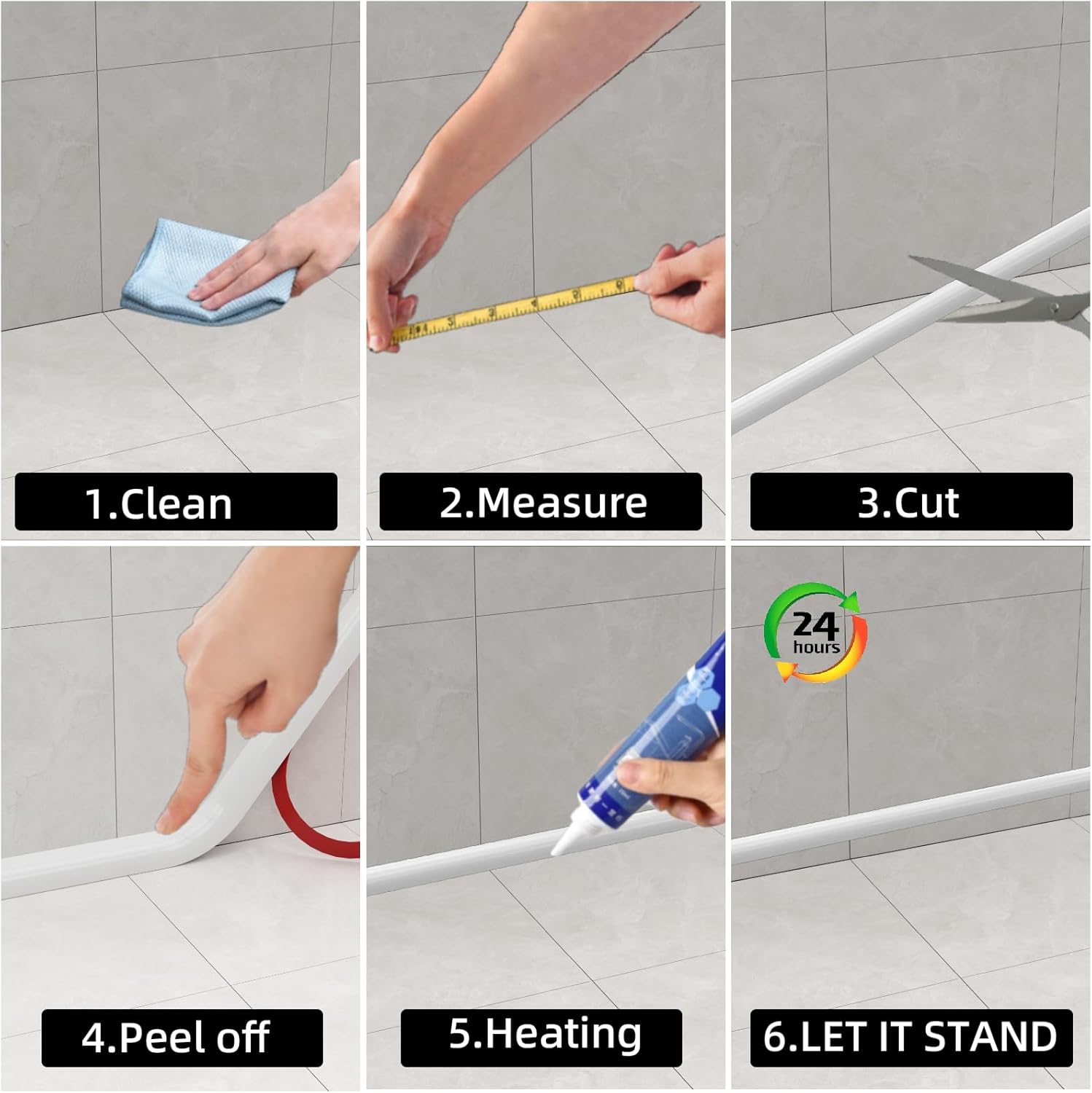 KNEELISA 39 Inch Collapsible Shower Water Barrier