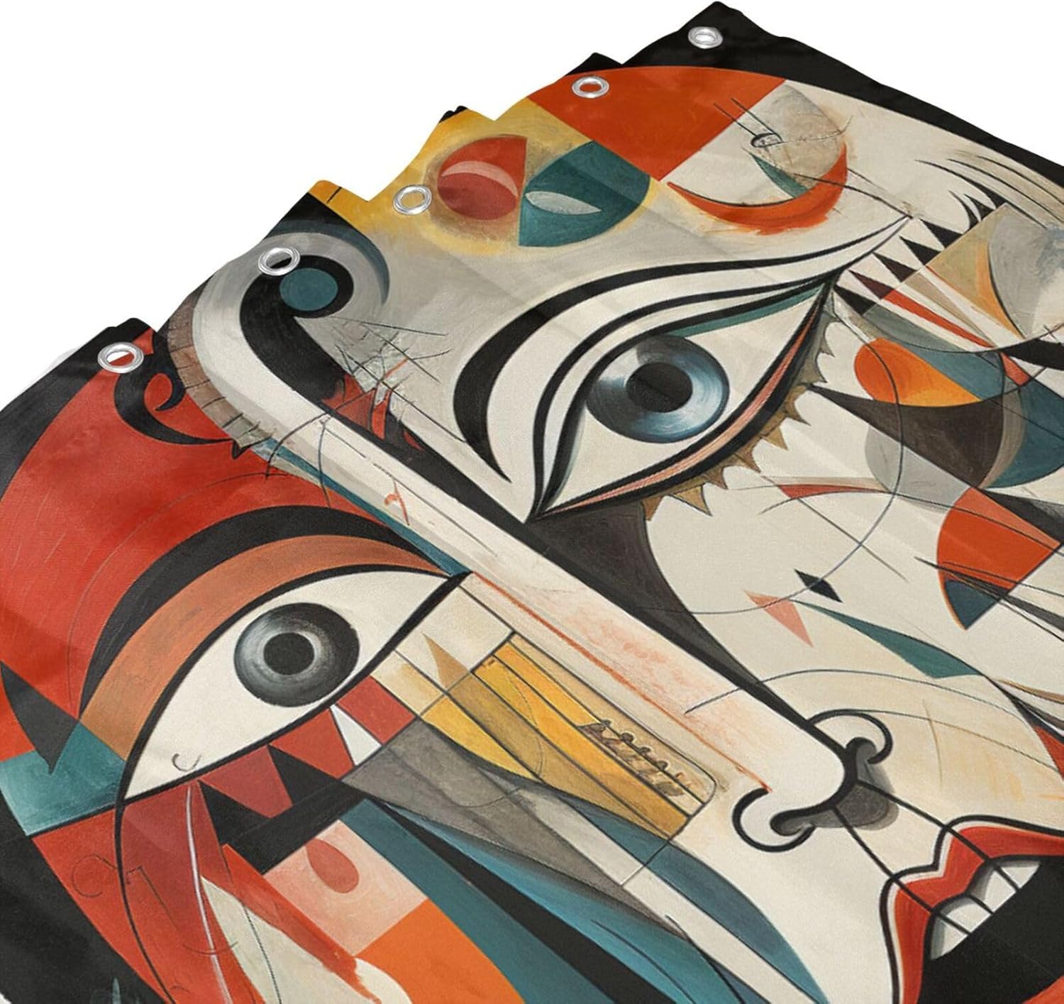 DAOWANGZUO Female Face Shower Curtain Set
