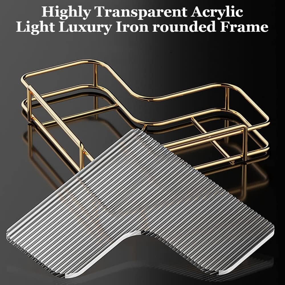 ANNBKA Shower Caddy Acrylic Corner Shelf Organizer Without Drilling