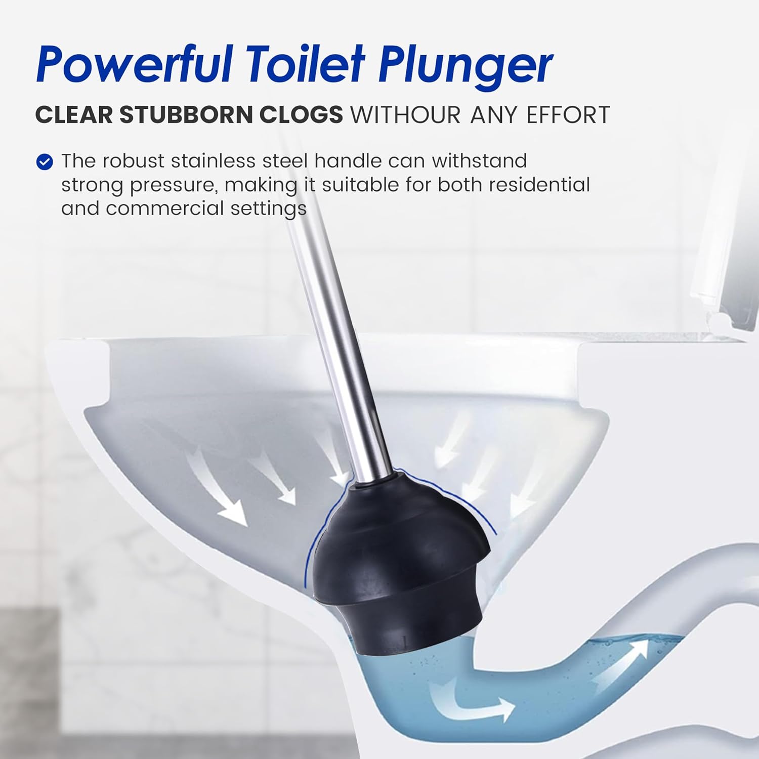 My Joy Shop Stainless Steel Toilet Brush and Holder Set