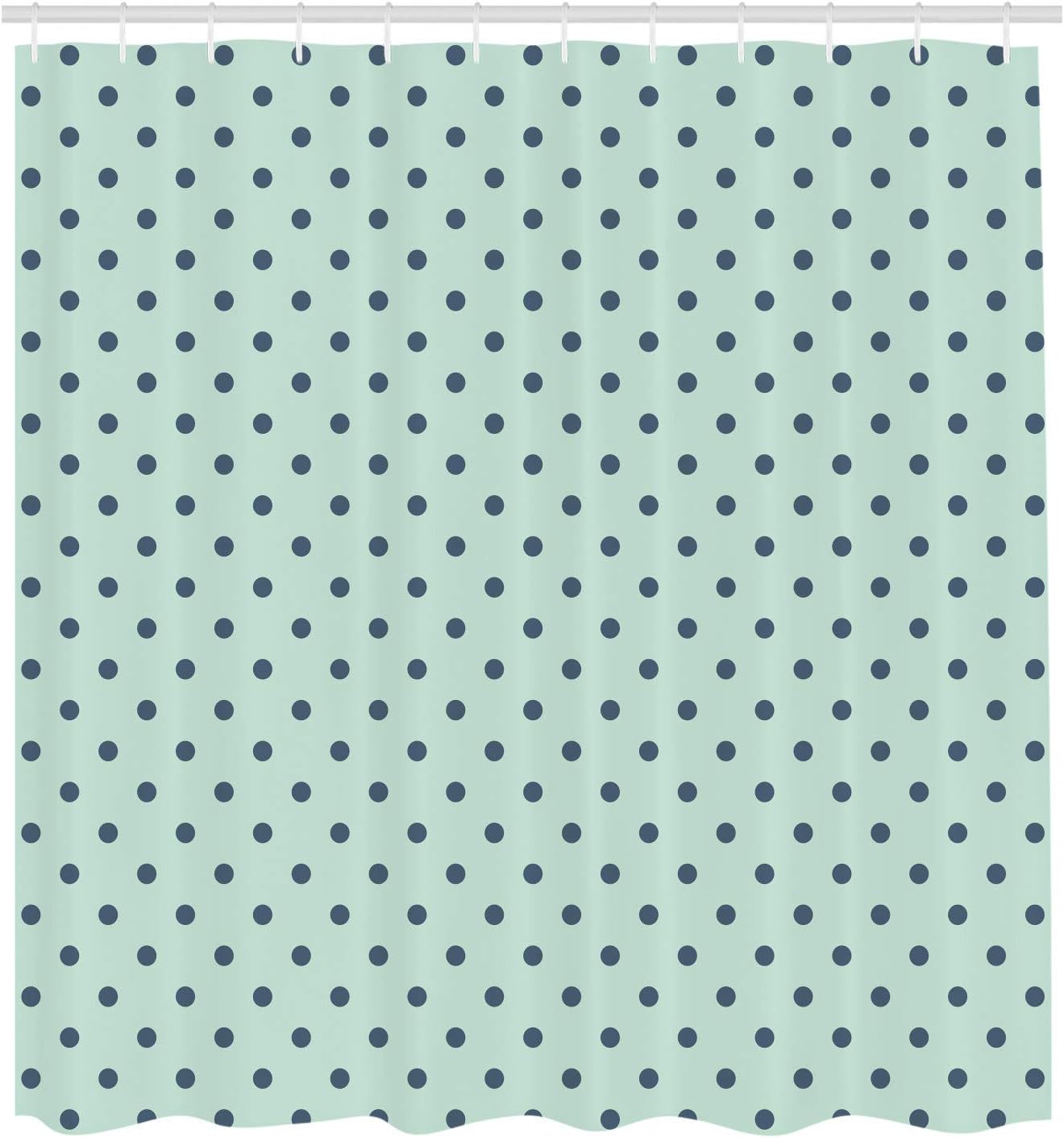 Ambesonne Abstract Vintage Polka Dots Shower Curtain