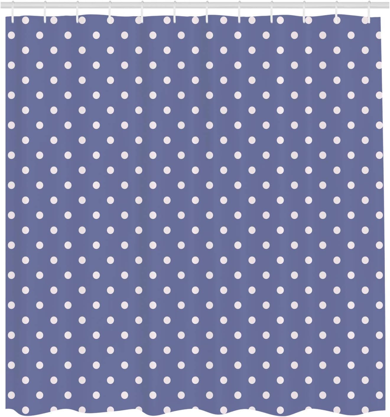 Ambesonne Abstract Shower Curtain Set with Hooks 69 x 75 Blue Violet White