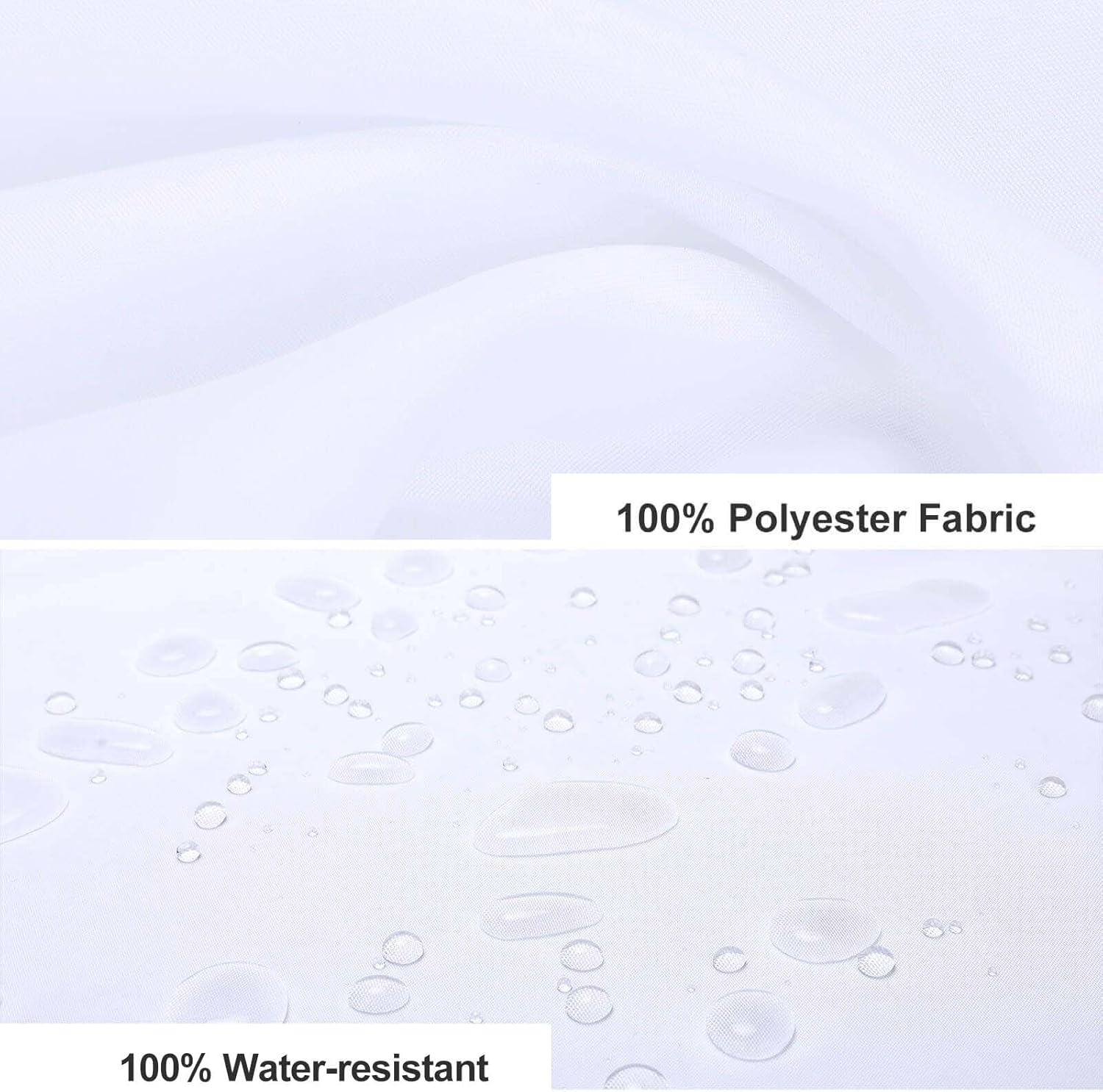 WEIHAKO Shower Curtain Set with 12 Hooks 60x72 Inches 1