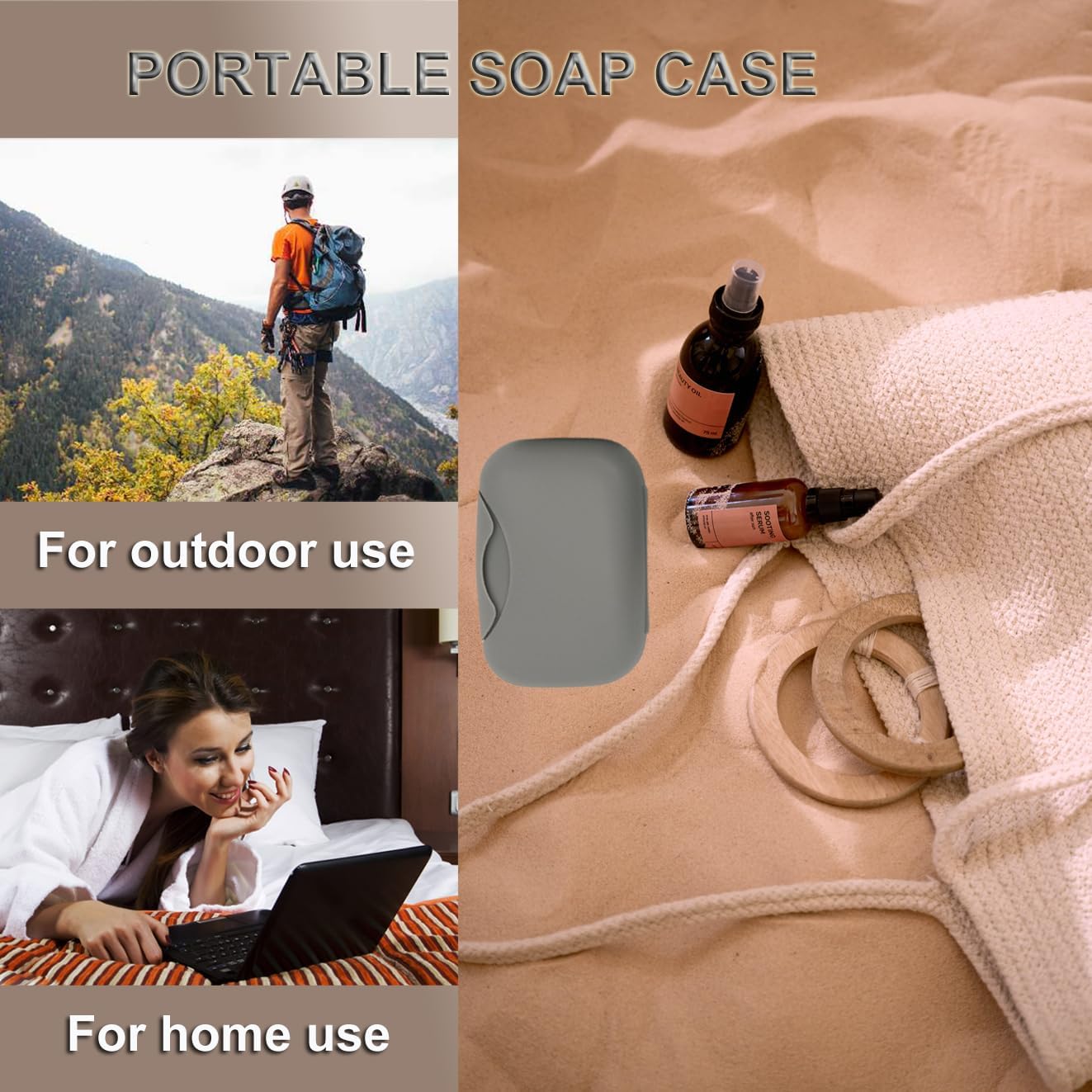 Vonpri Travel Soap Holder for Bathroom and Camping