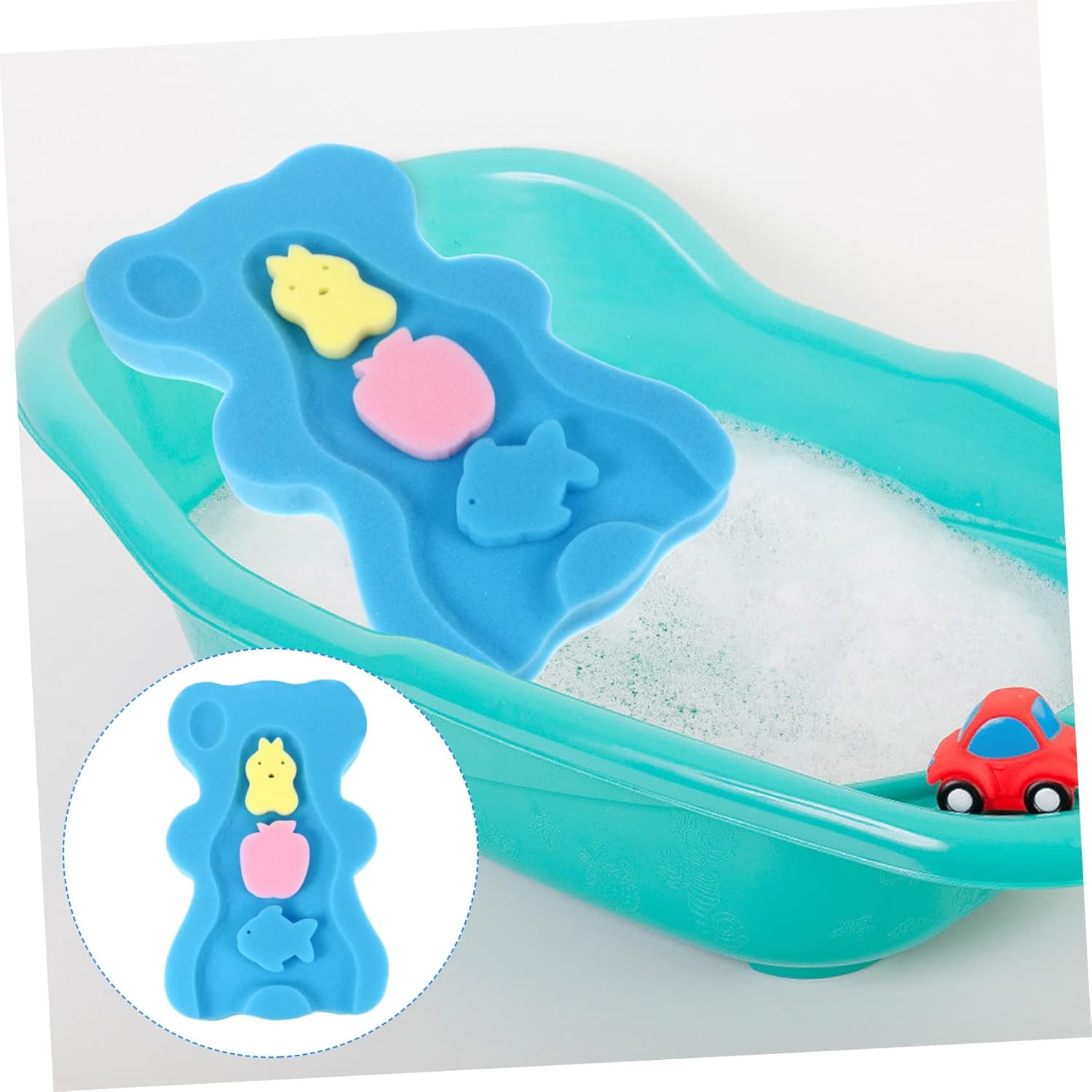 GALPADA Non-Slip Bath Mat with Sponge Cushion Support
