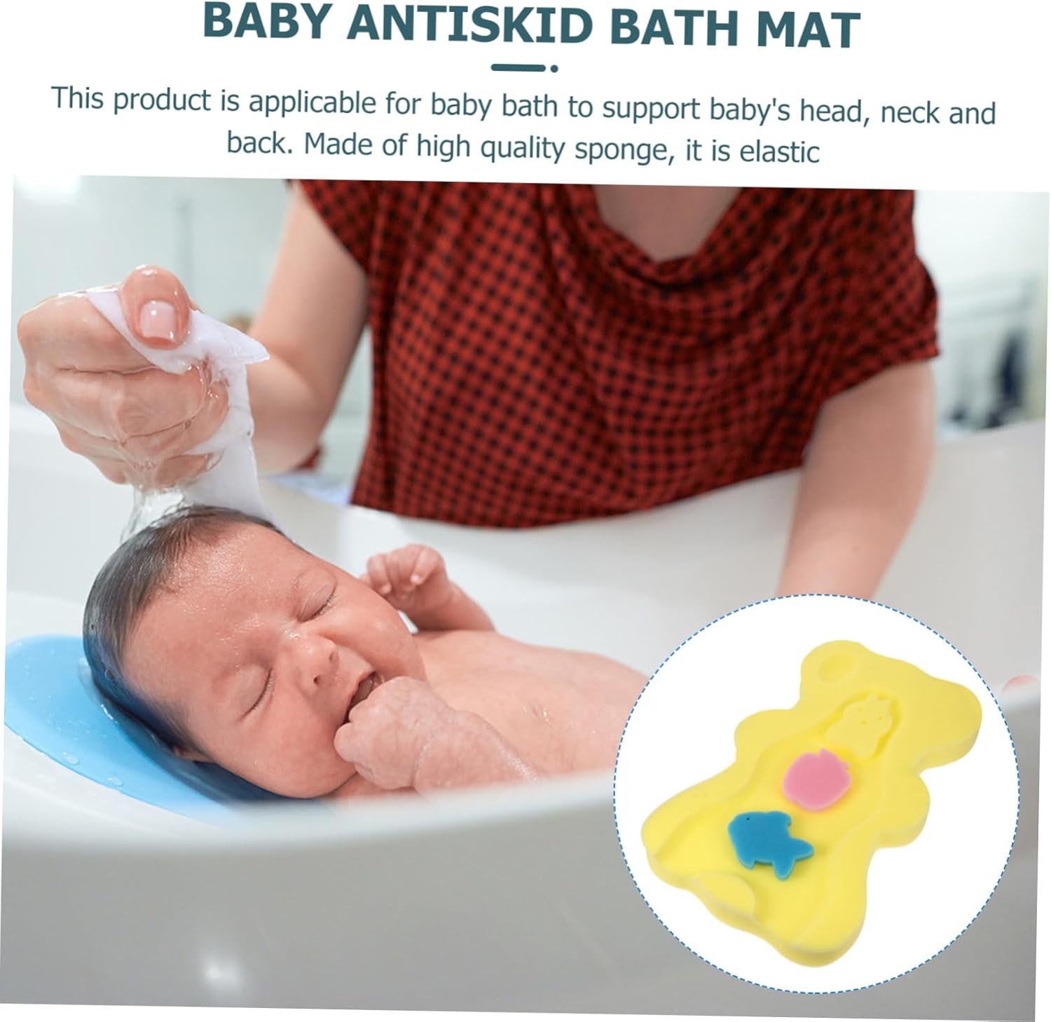 BESPORTBLE Soft Skid-Proof Bathtub Cushion