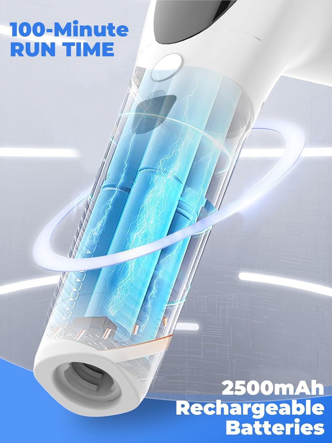 WYBQ Electric Spin Scrubber with Long Handle