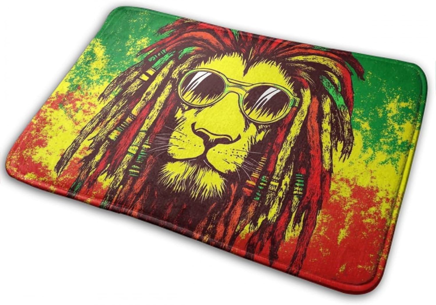 BoomDragon Anti-Slip Bathtub Mat with Cool Reggae Design