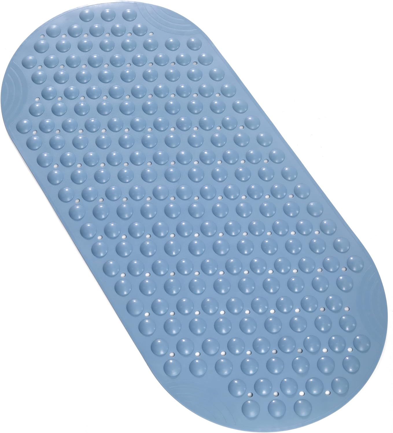 Mantto Non-Slip TPE Bathtub Mat Blue 35x16