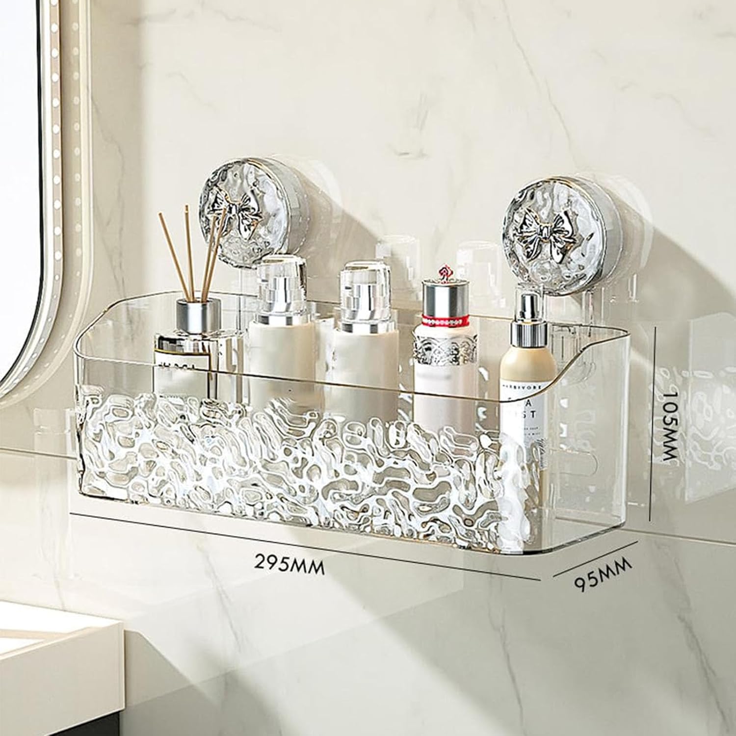 Light Luxury Style Suction Cup Shower Caddy