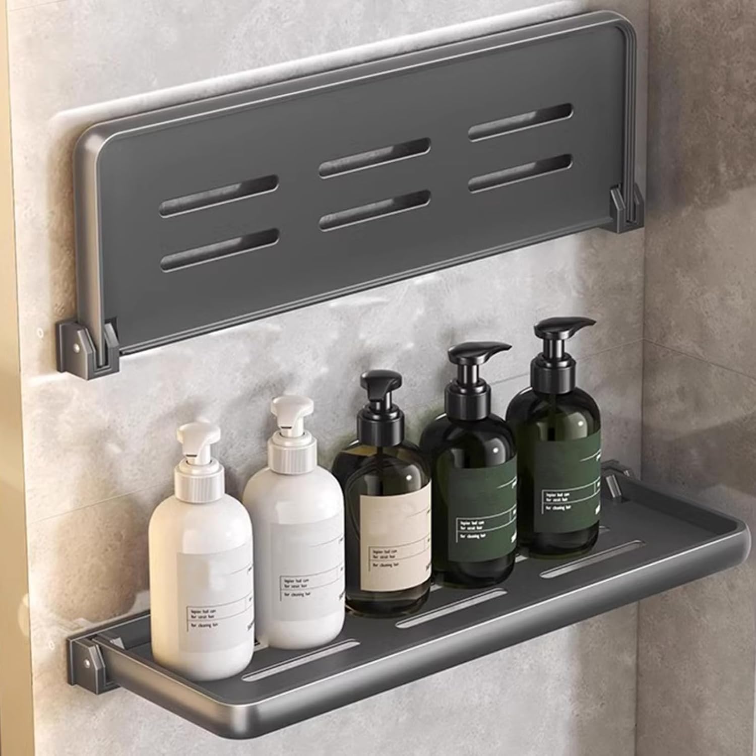 CurcKua Folding Shelf Double Layers No Drilling