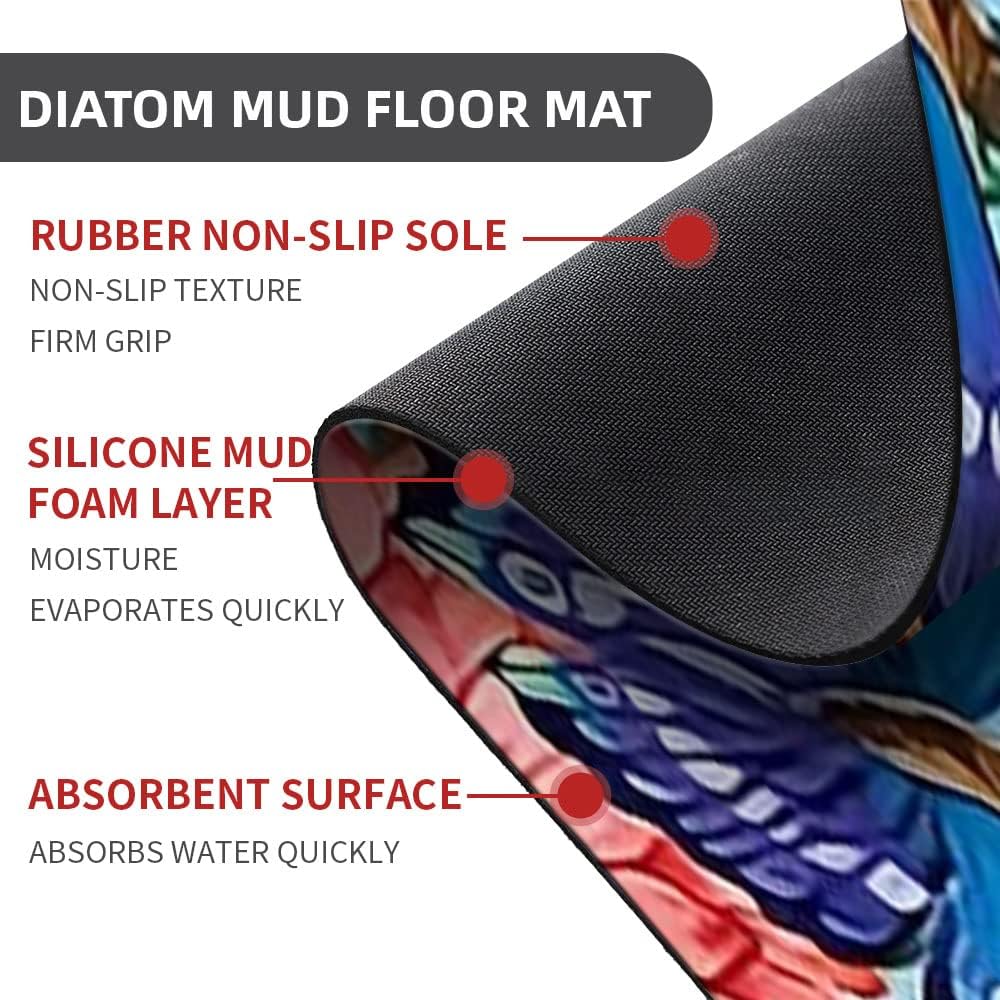 IMAYONDIA Super Absorbent Diatomaceous Earth Bath Mat 1