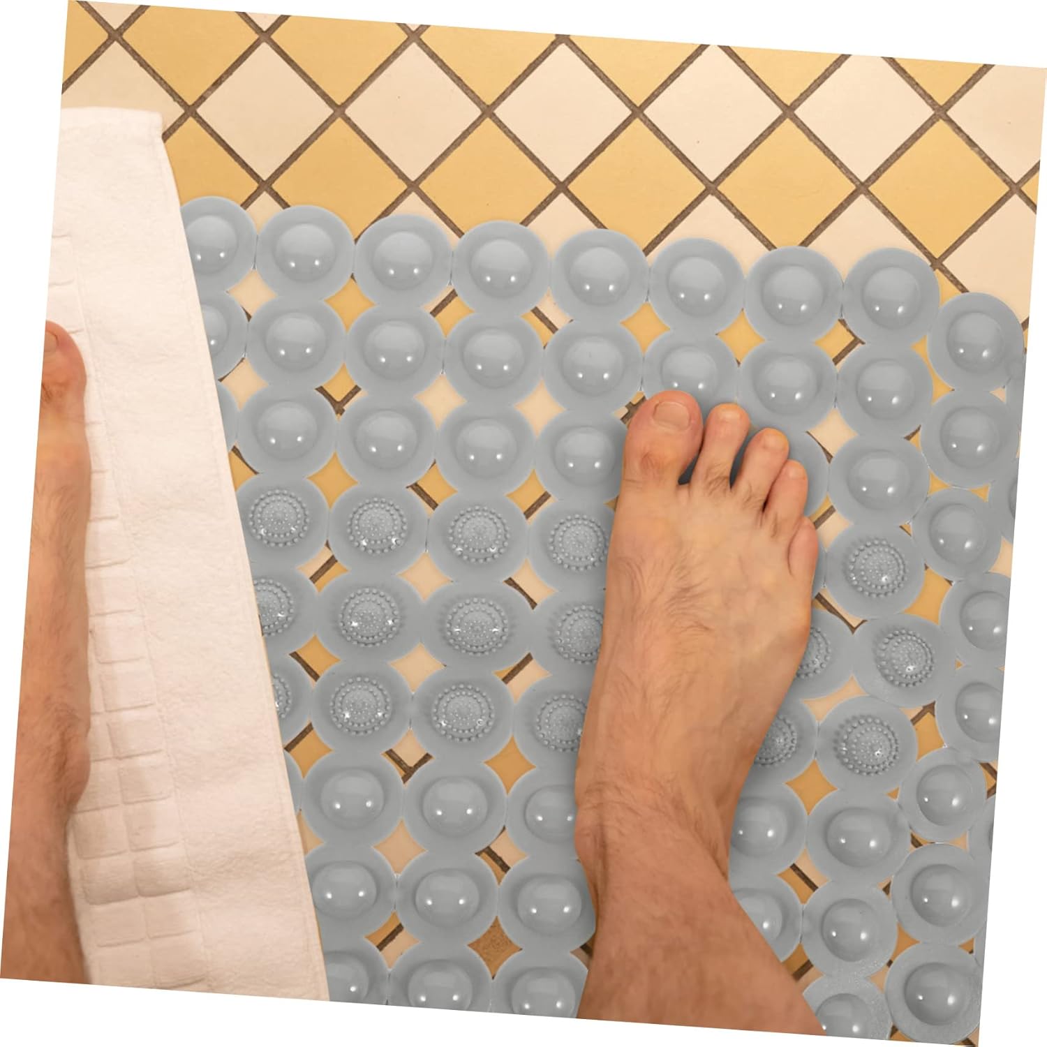 Ciieeo Non Slip Bath Mat with Massage Function