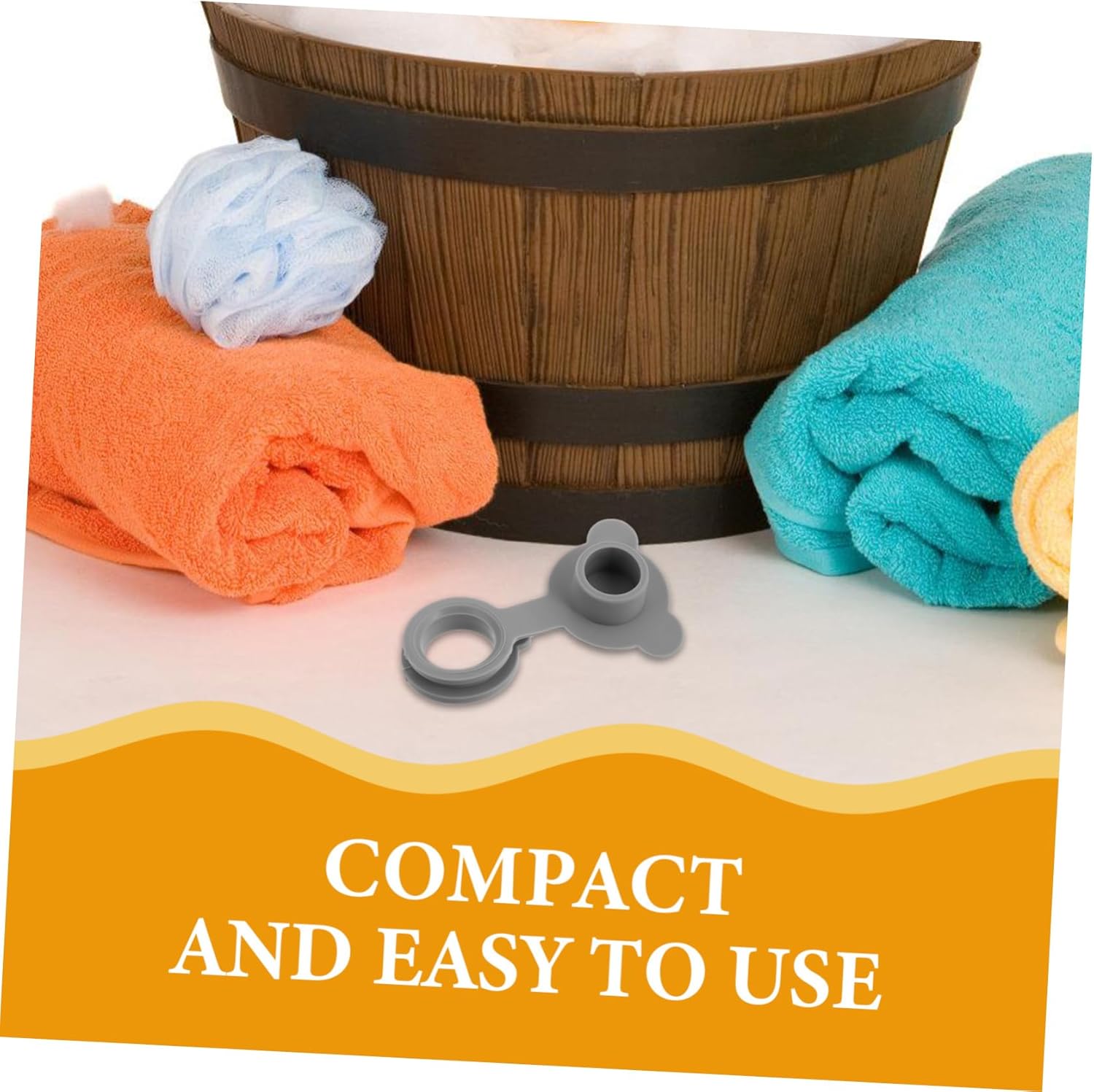 DIYEAH Silicone Bath Tub Drain Stopper Plug