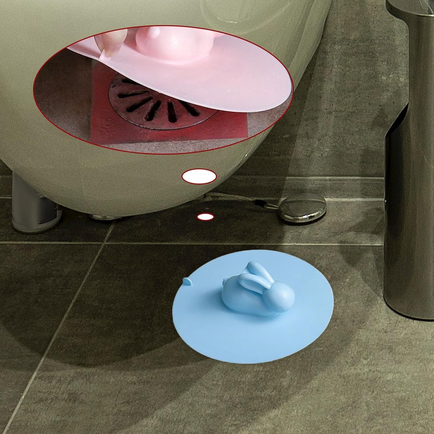 DimyFew Universal Silicone Tub Stopper 15cm Blue