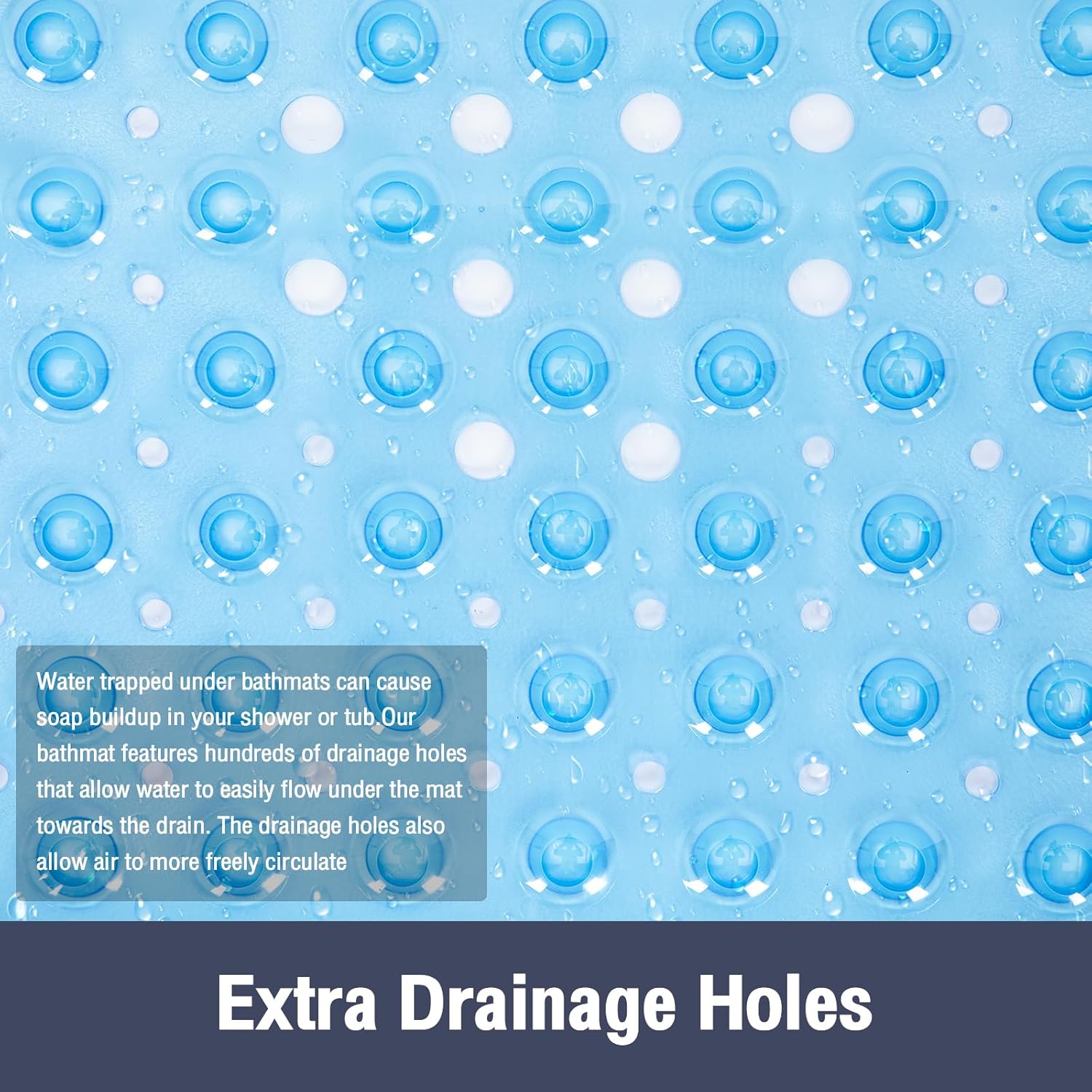 Naoloture Extra Long Non Slip Bath Mat