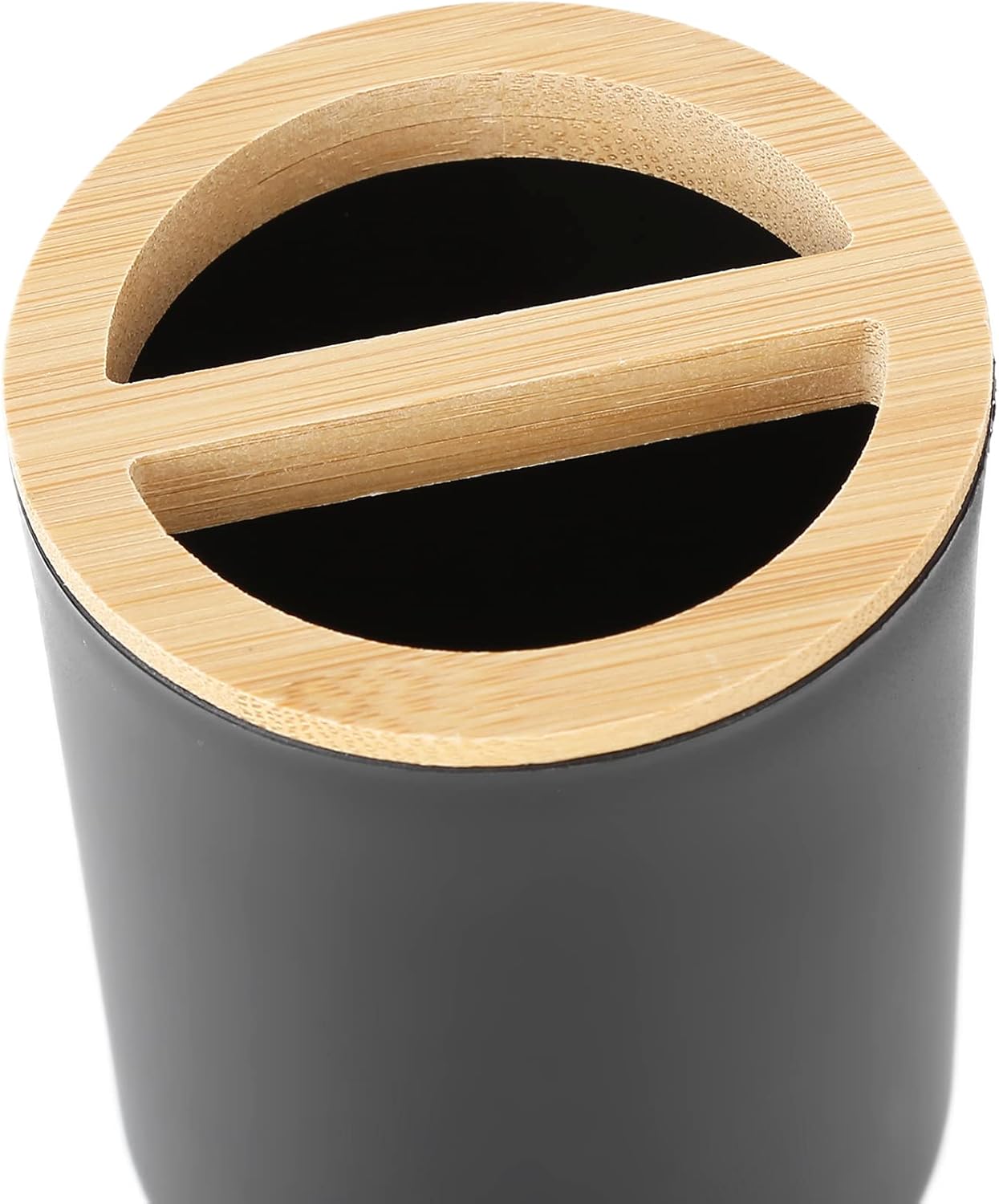 EBTOOLS Set of 4 Bathroom Accessories in Plastic and Bamboo