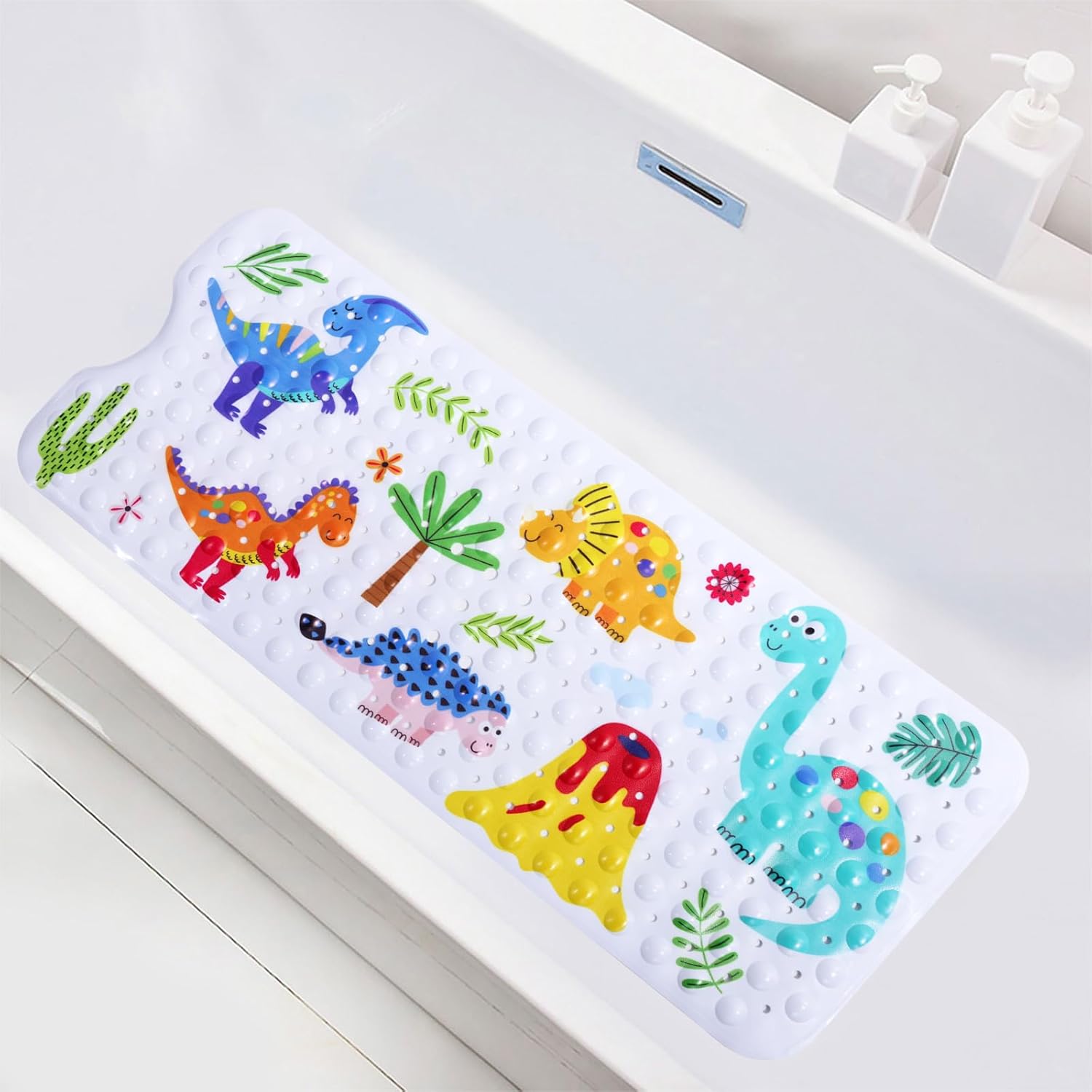 ZJRDYYK Anti Slip Dinosaur Park Bath Mat 40x16 Inch