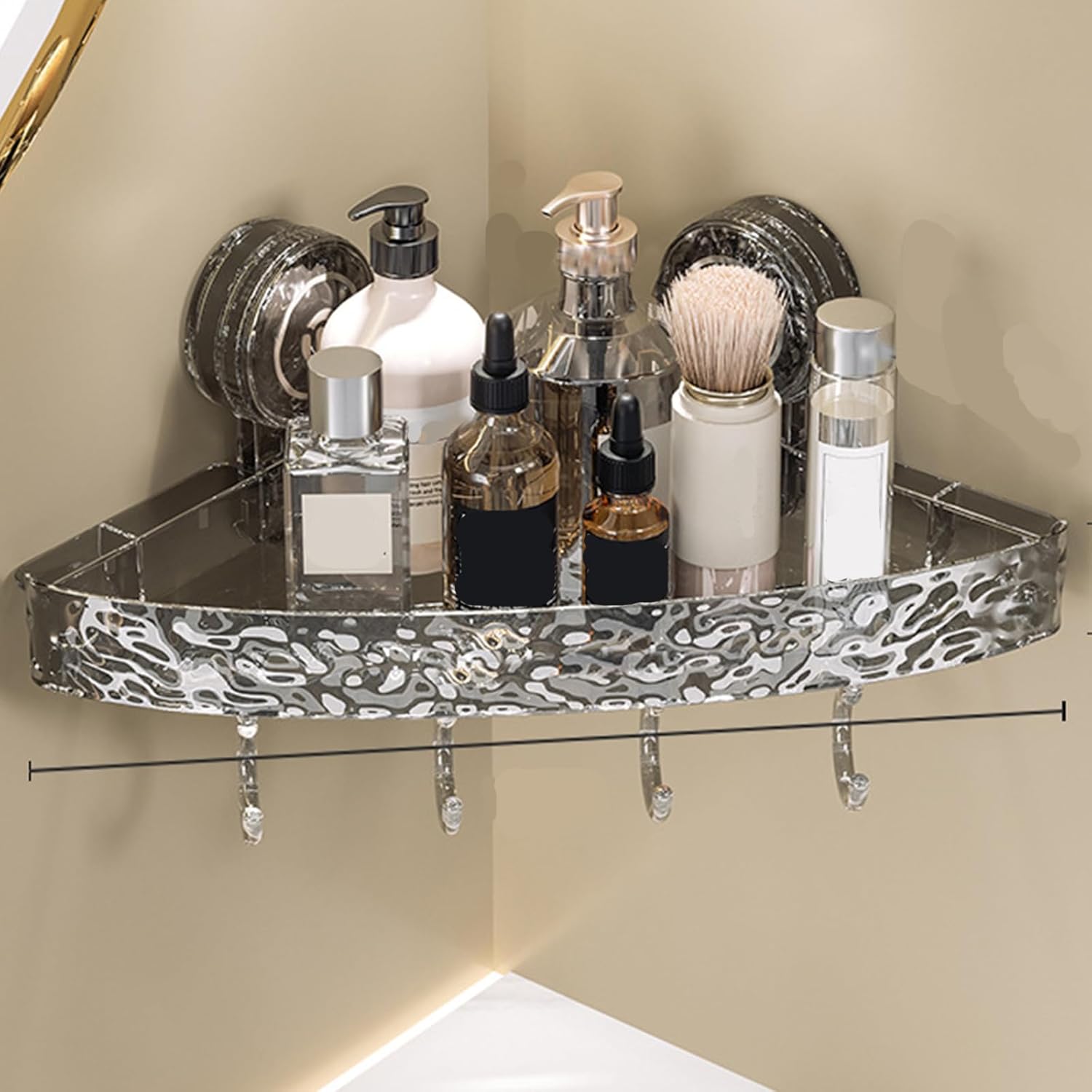 Corrugated Suction Cup Storage Holder for Wall 1