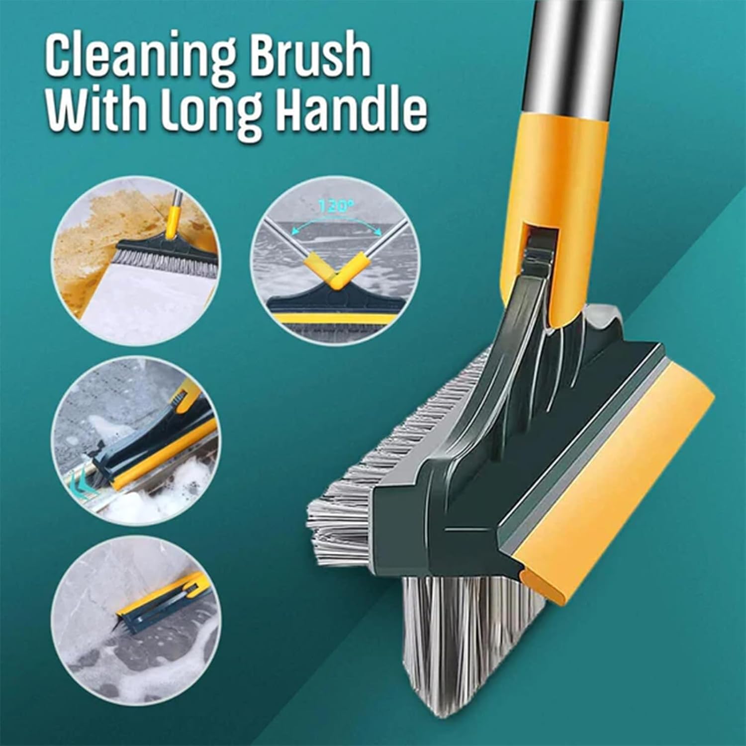 Bloame 3-in-1 Cleaning Brush for Bathroom Kitchen and More