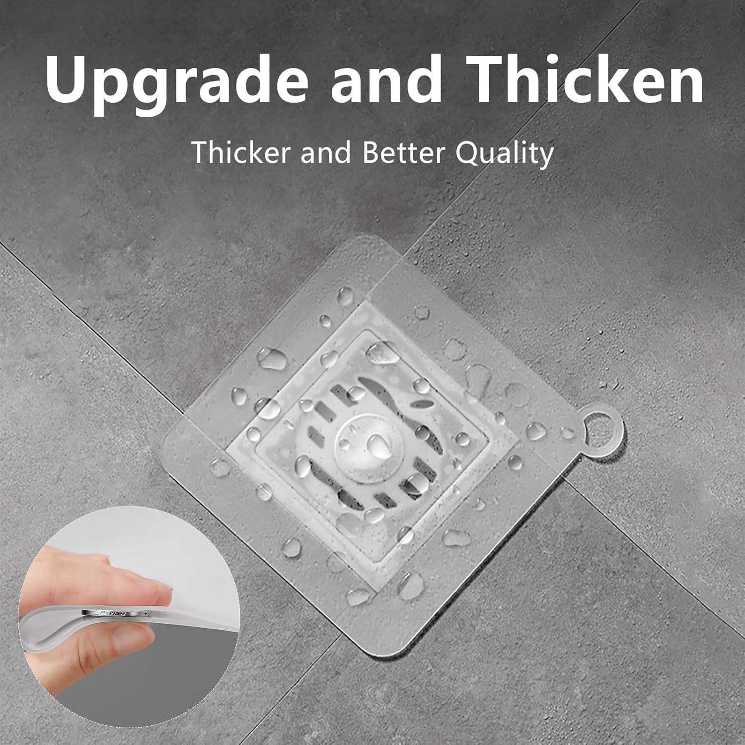 Silicone Tub Stopper Floor Drain Cover 3 Pack