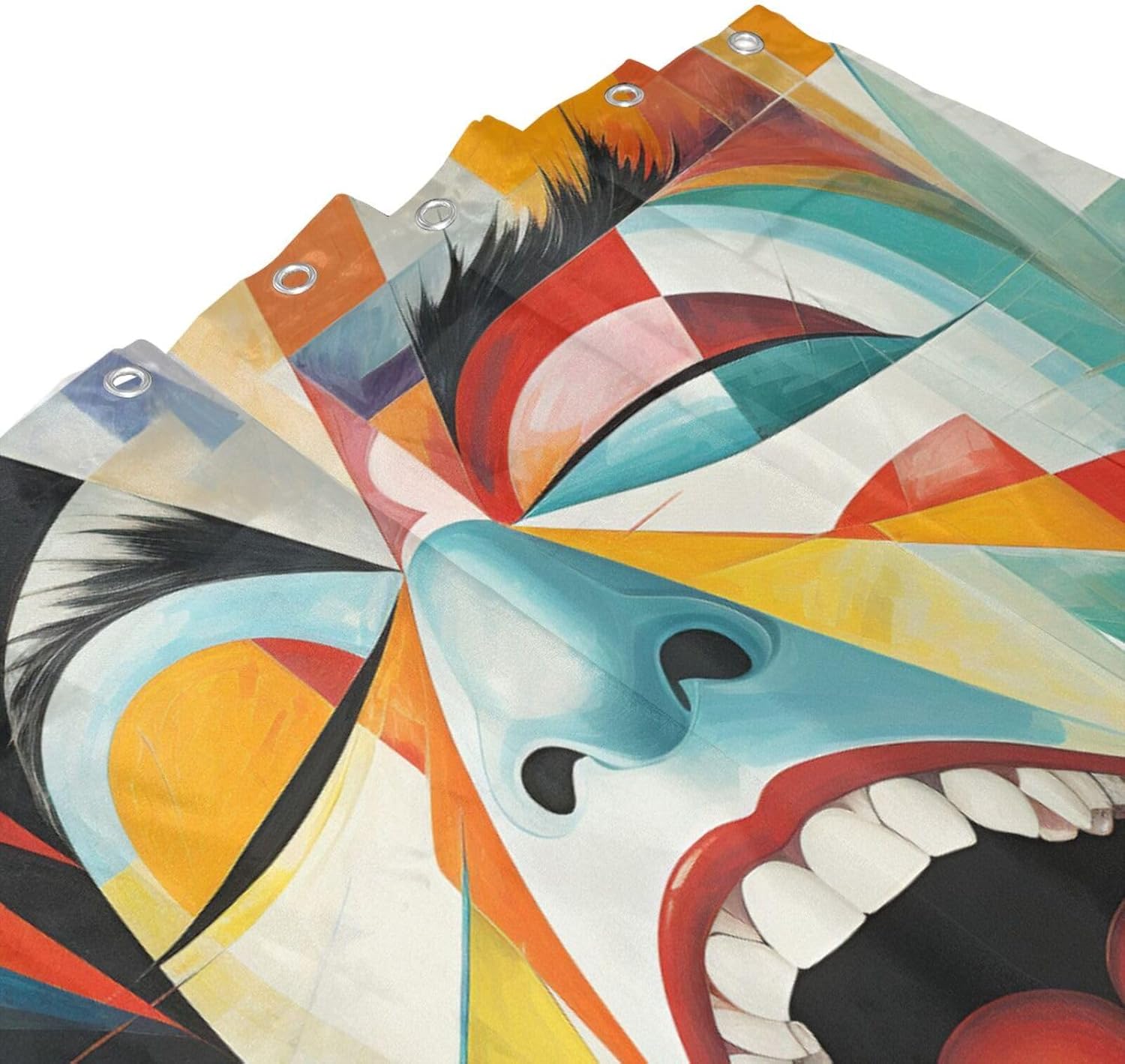 DAOWANGZUO Laughing Boy Shower Curtain Set 72x72in