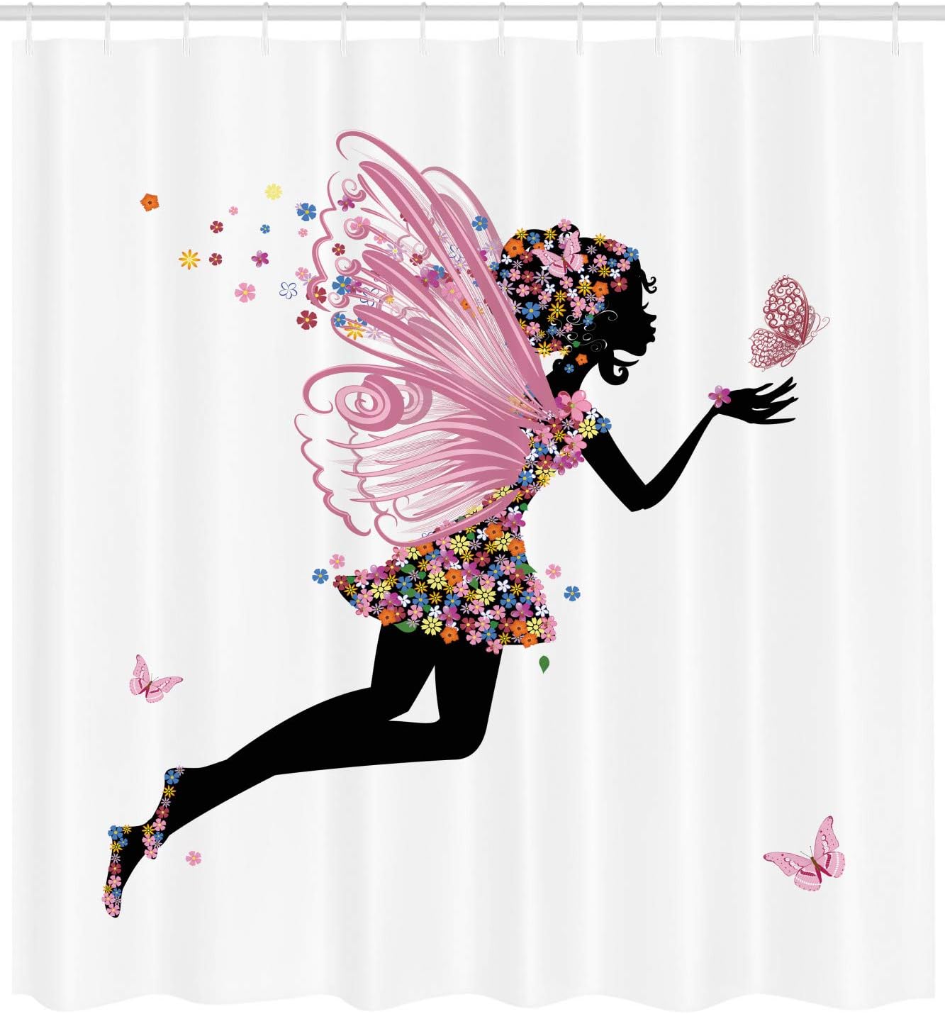 Ambesonne Tale Shower Curtain Set with Hooks
