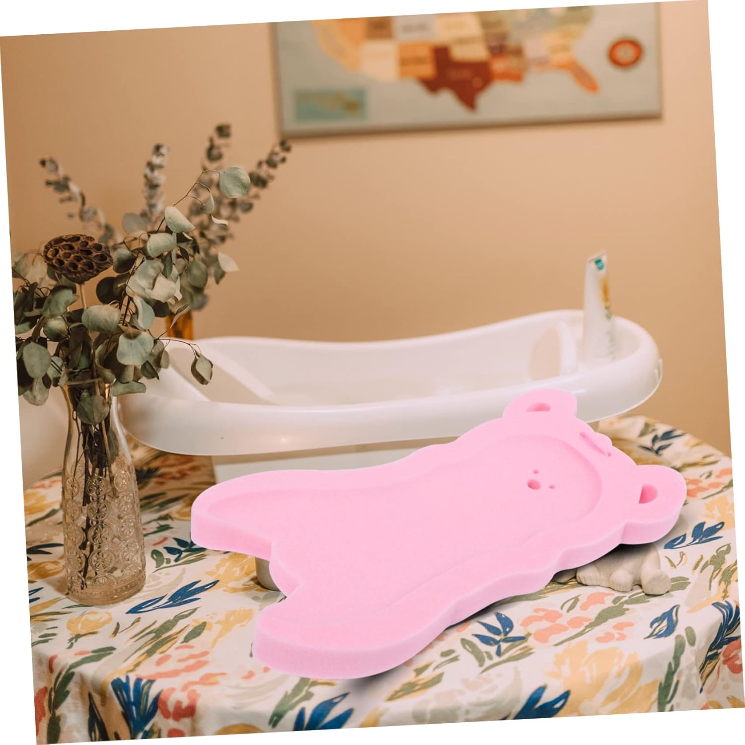KONTONTY Comfortable Non-Slip Bathtub Mat with Cartoon Design