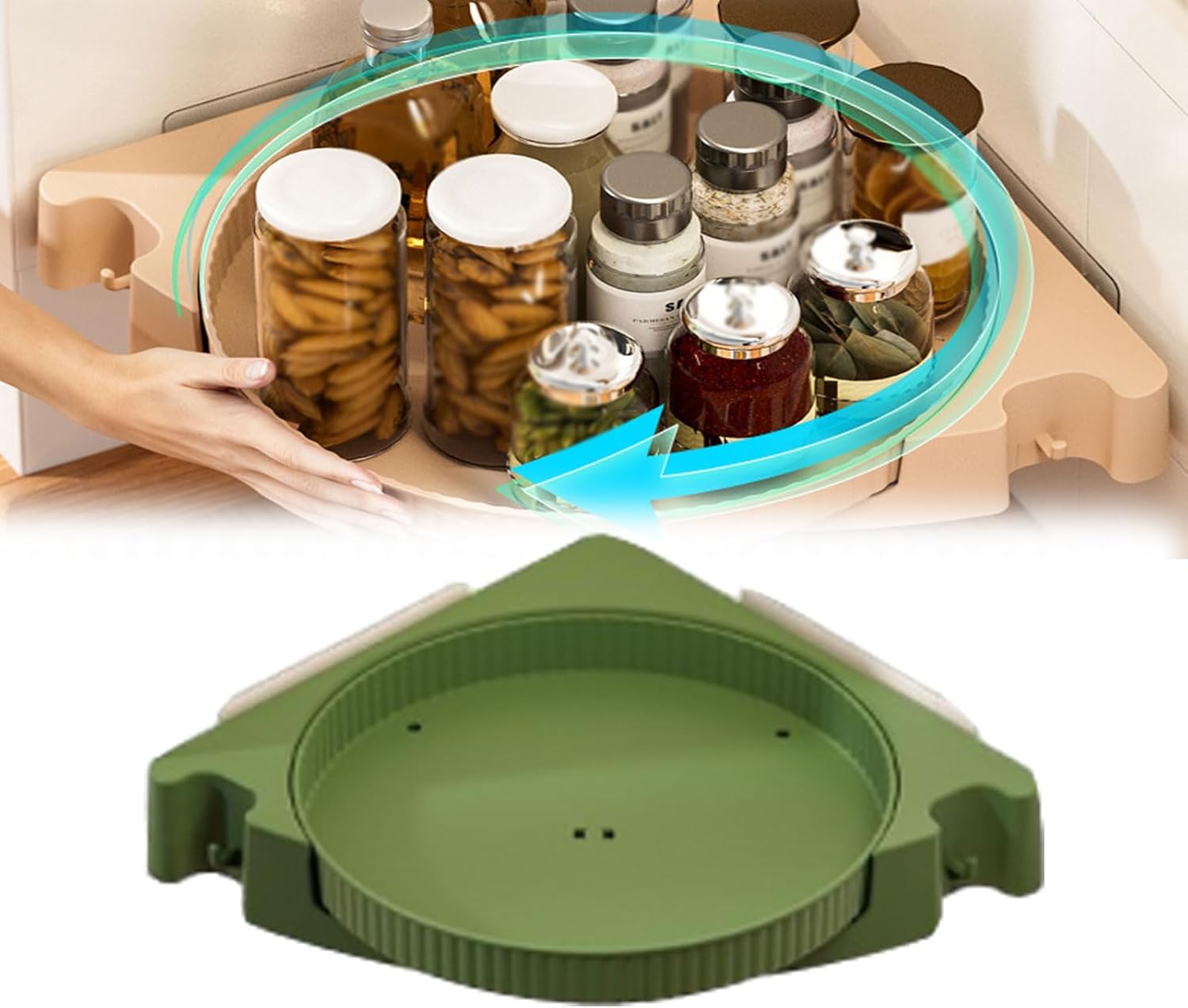 Umbenk 360 Rotating Corner Shower Caddy Green